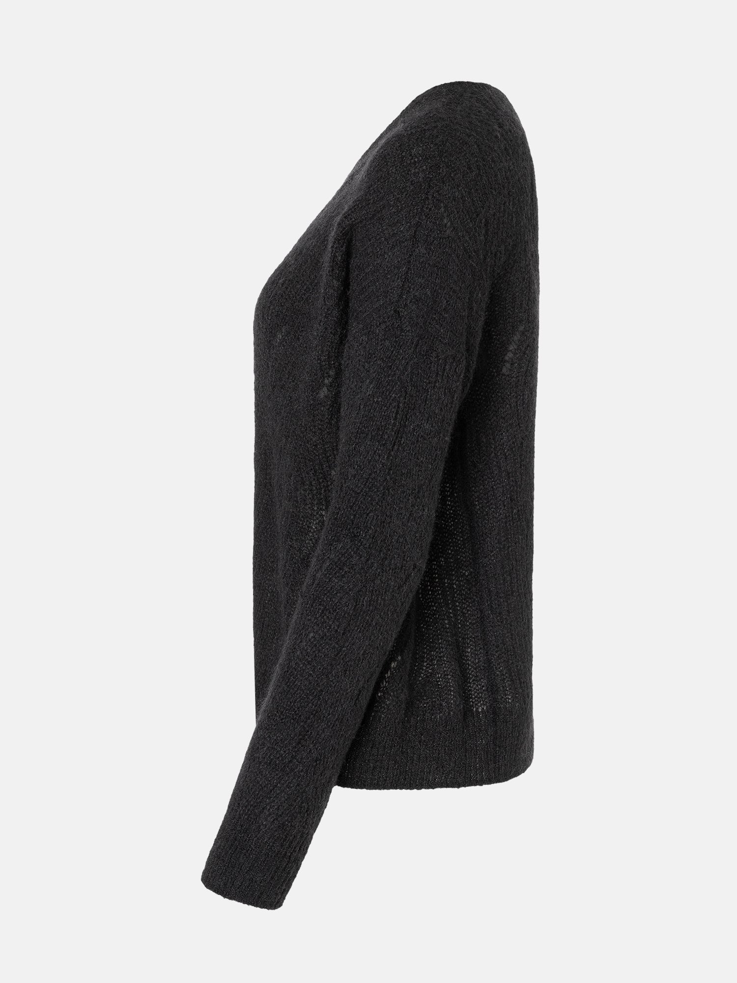 Lieblingsstück JaneaL Pullover Wollmix Zopf black