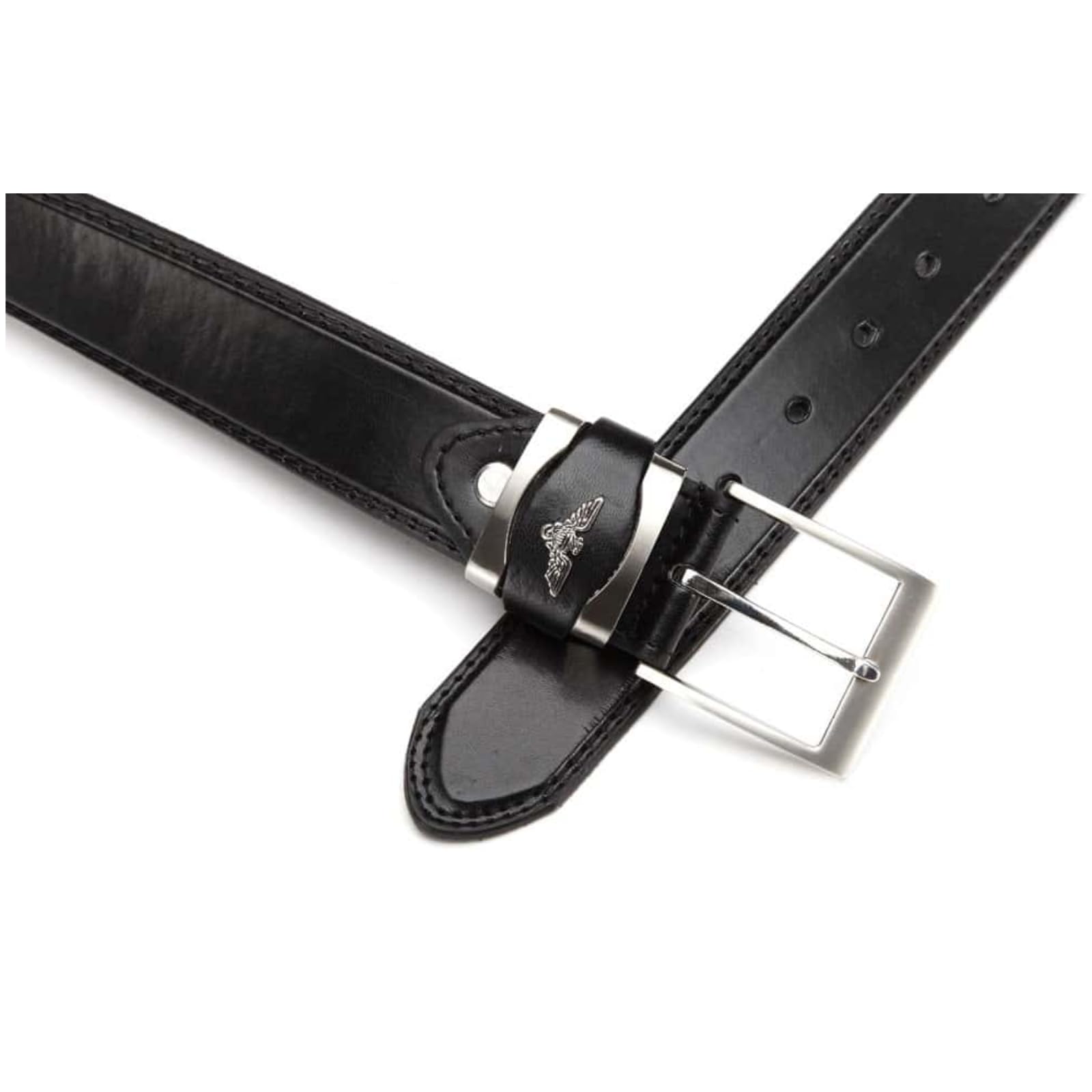 BEZLIT Herren Echtleder-Gürtel Schwarz 165 cm kürzbar