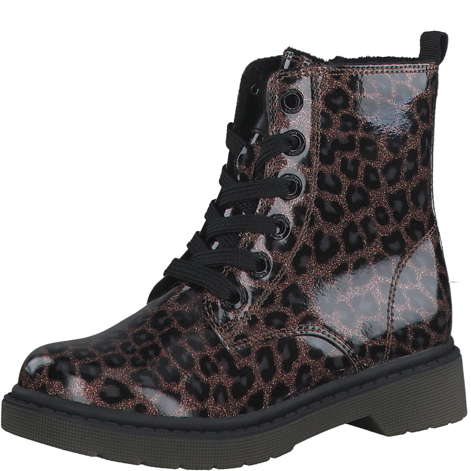 s.Oliver 45211 Mädchen Stiefelette Weiß Lack