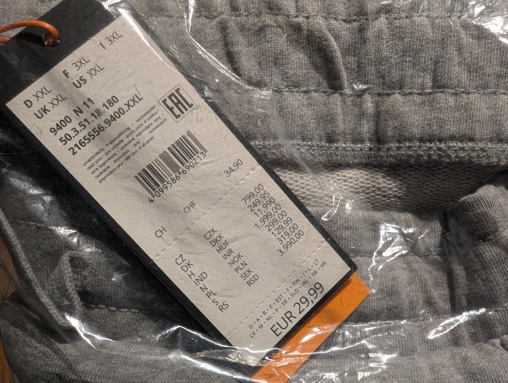 s.Oliver QS 2165556 Sweat Bermuda Grau Meliert