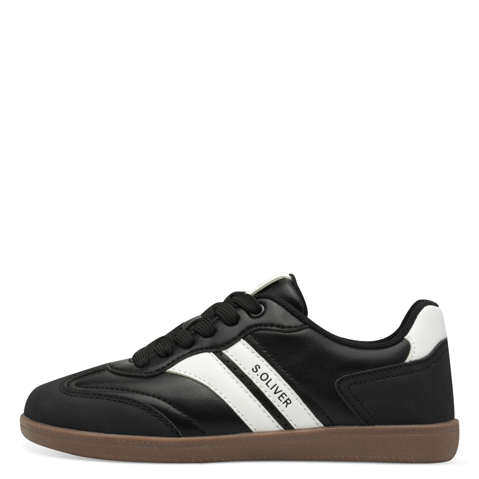 s.Oliver Mädchen Sneaker flach Black Comb Schnürer