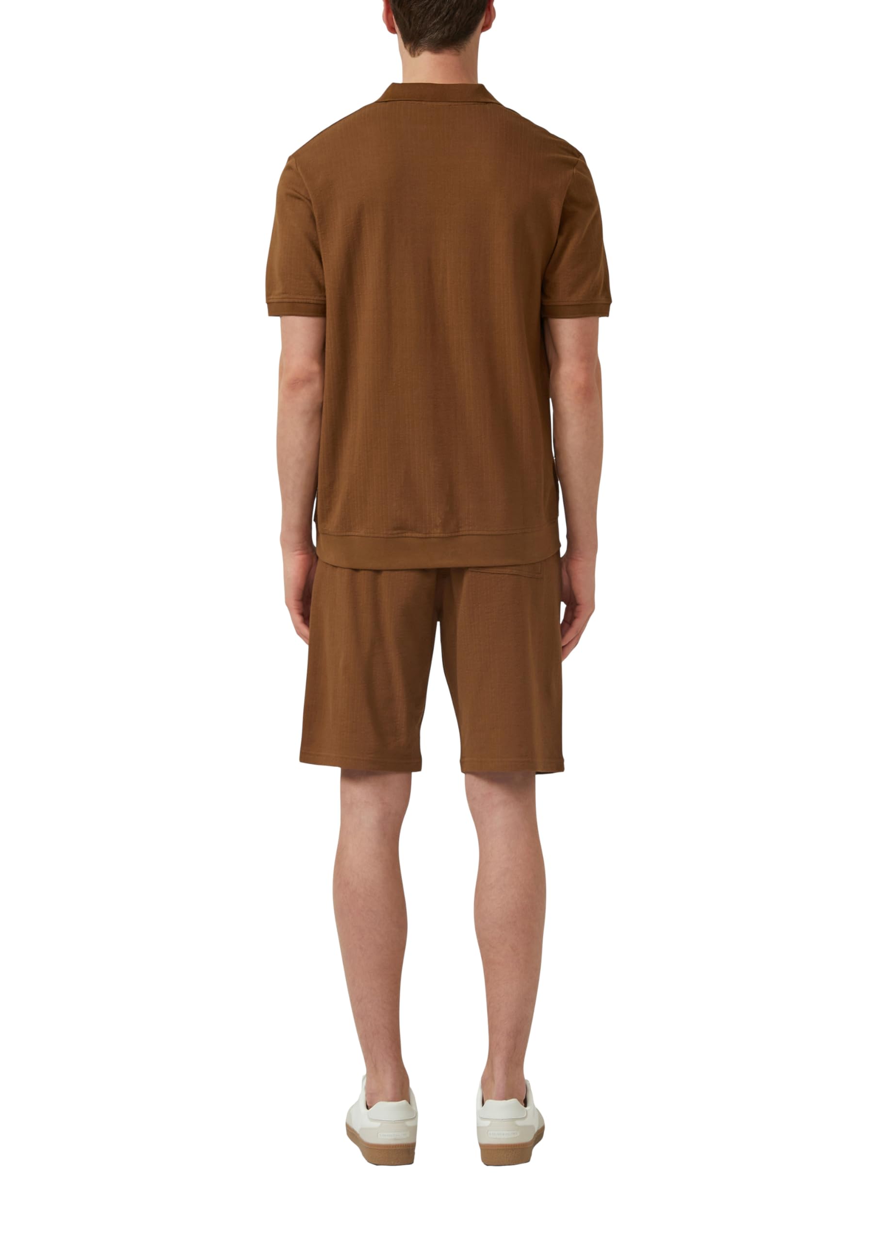 s.Oliver Junior Polo-Shirt Baumwolljersey Gr. M dunkelbraun
