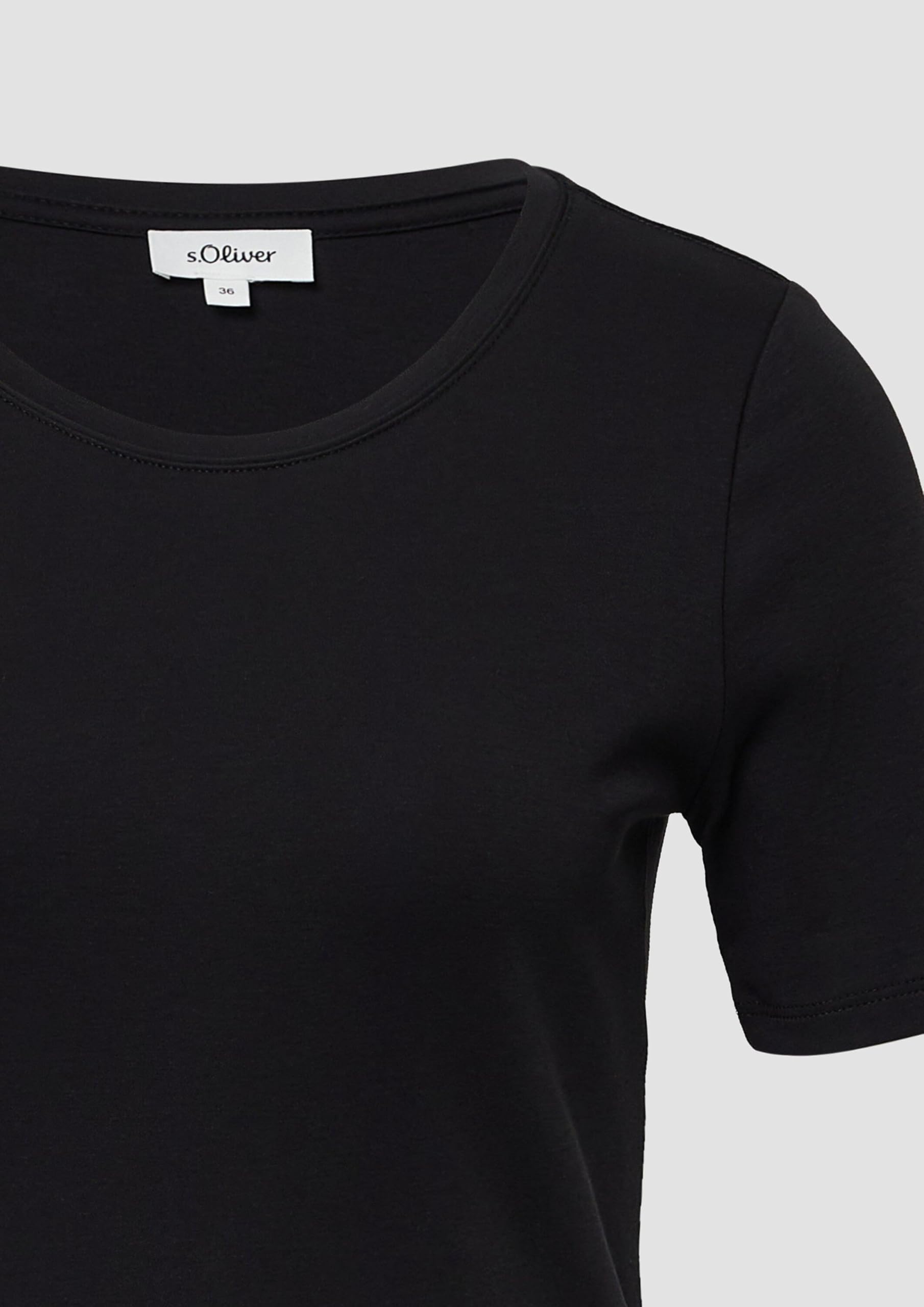 s.Oliver T-Shirt Interlockjersey Slim Fit Rundhals uni
