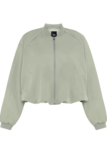 zero Bomberjacke mit Reißverschluss Jacke 40 Silver Sage