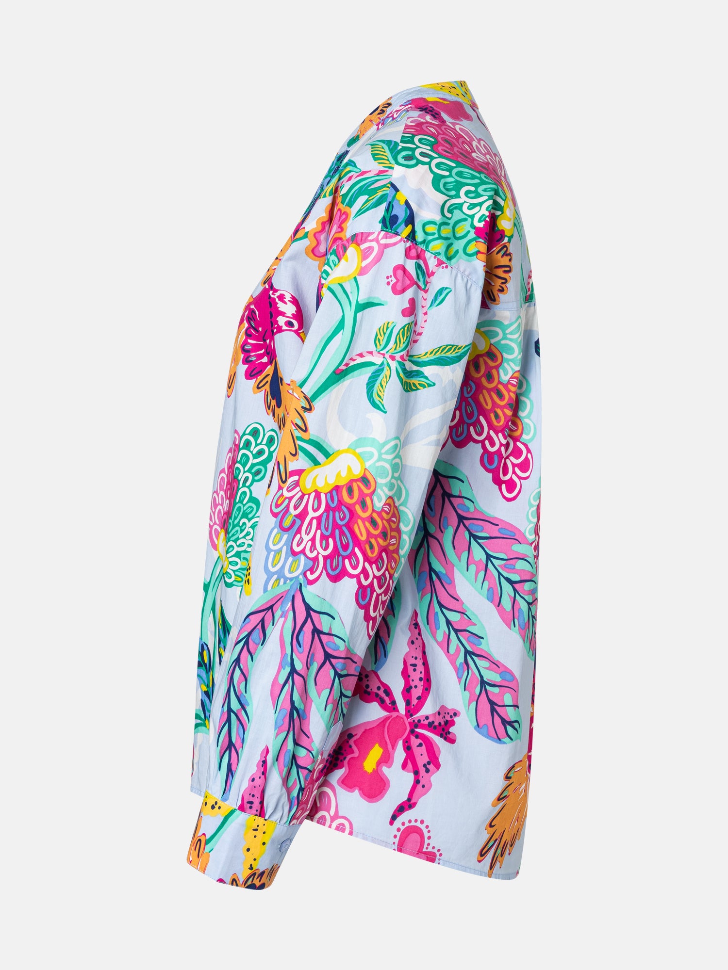 Lieblingsstück EdanaL Bluse Baumwolle hellblau Print