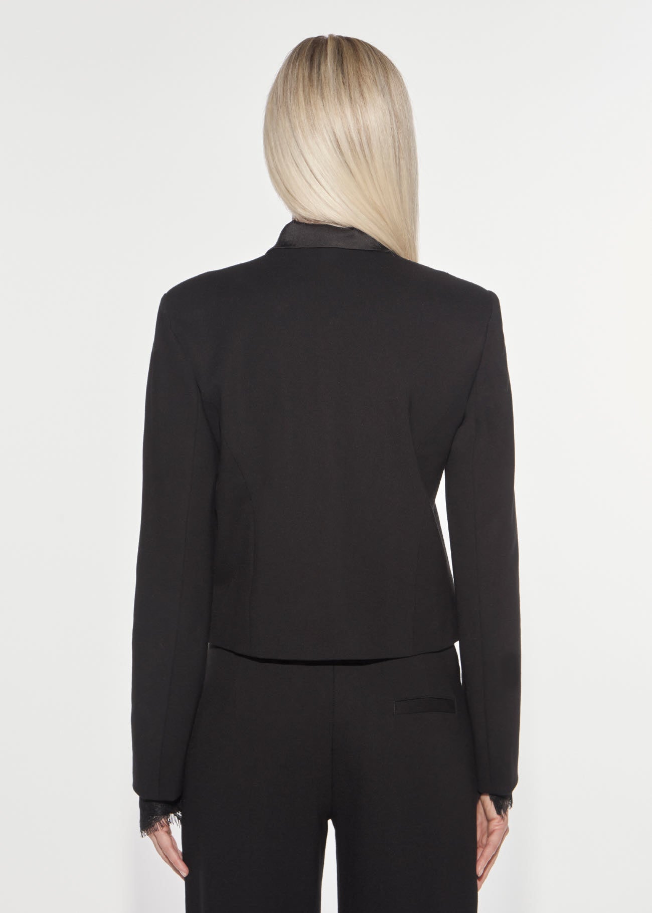 Denny Rose Napoleon Jacke Schwarz Cropped