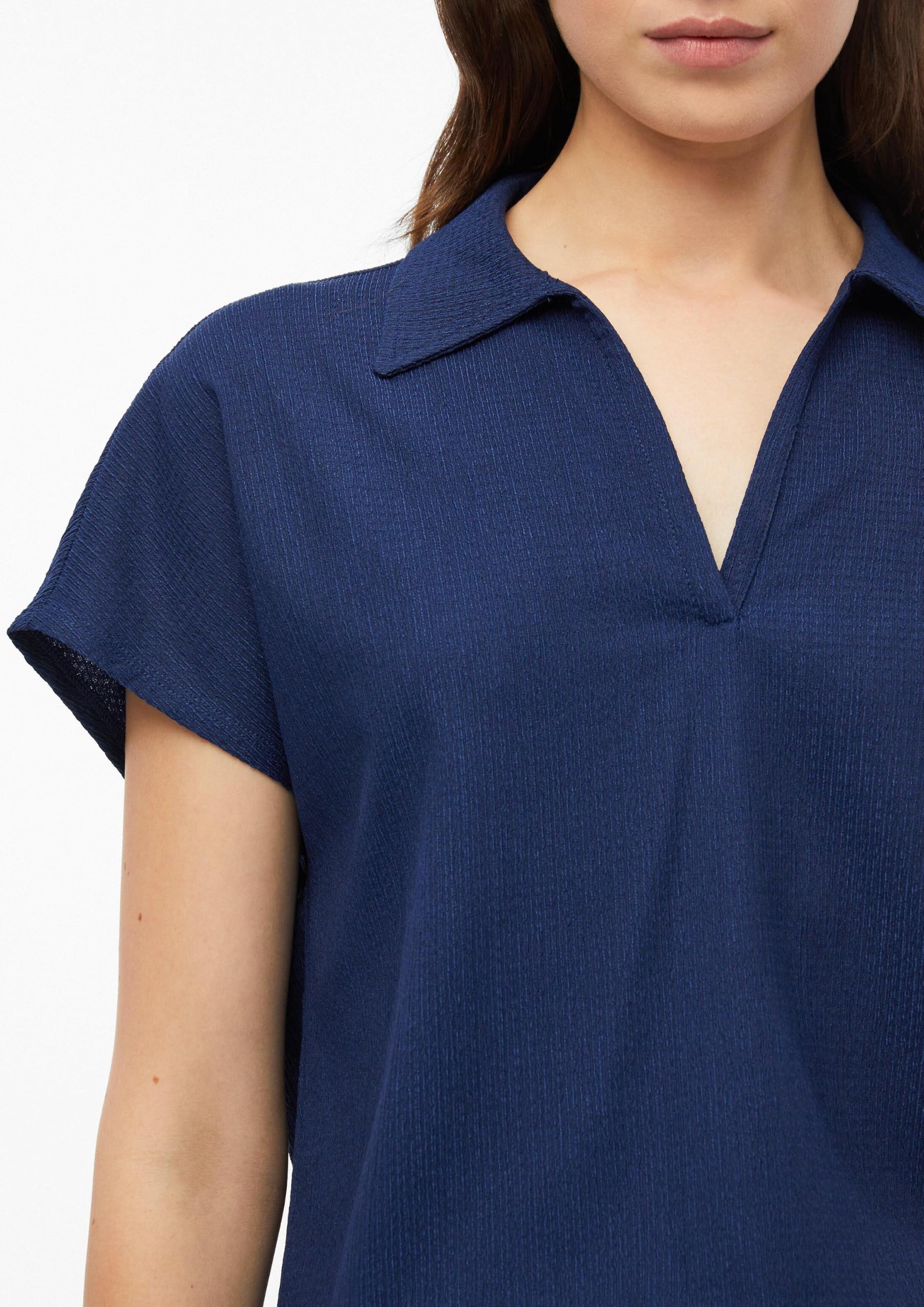 s.Oliver RED LABEL Polo-Shirt 46 dunkelblau V-Ausschnitt