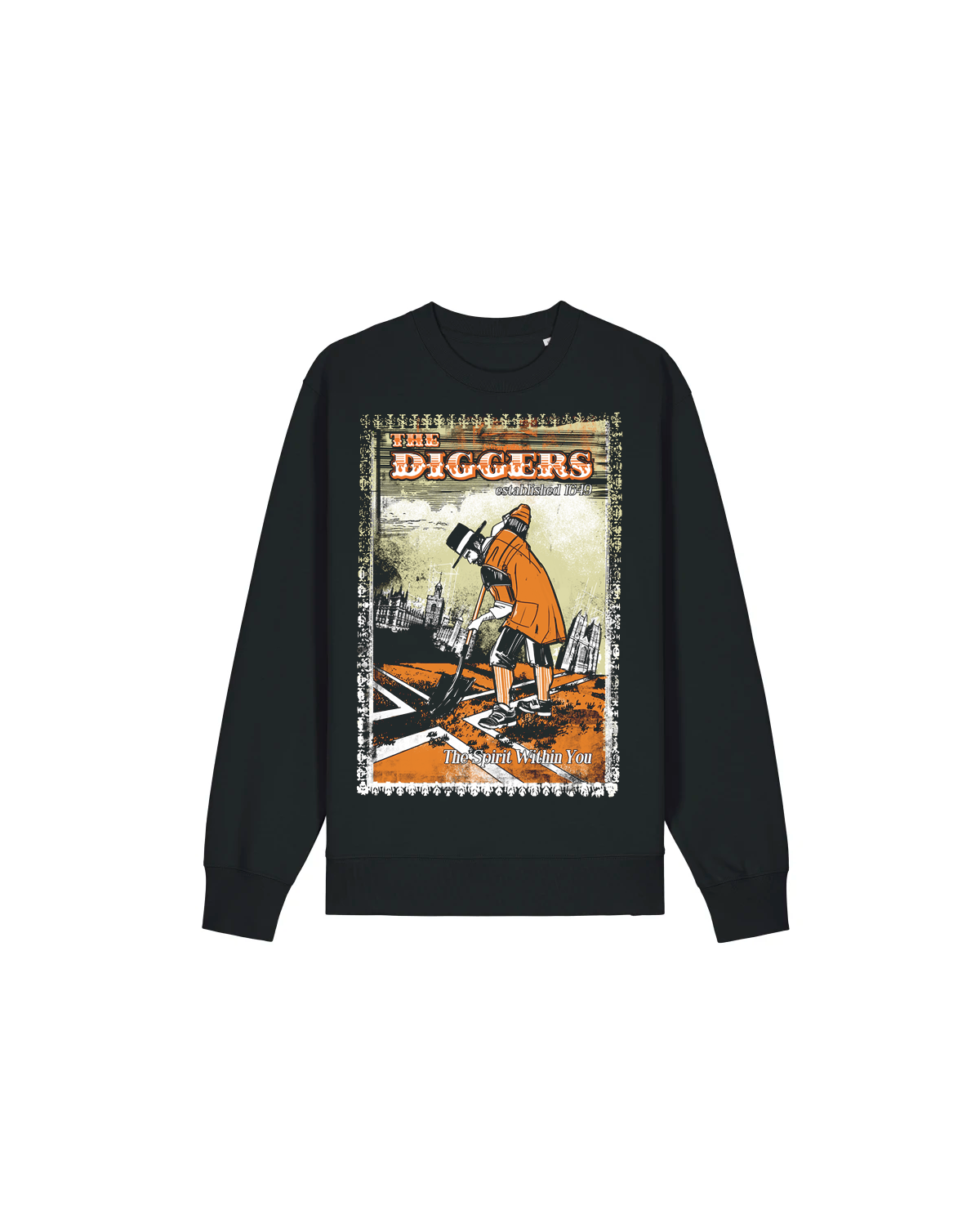 dna merch The Diggers Spirit Within You Rundhalspullover Schwarz