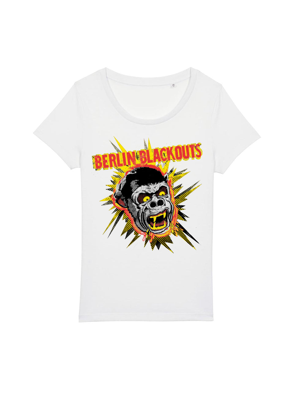 Berlin Blackouts Frauen Mad Gorilla T-Shirt schwarz