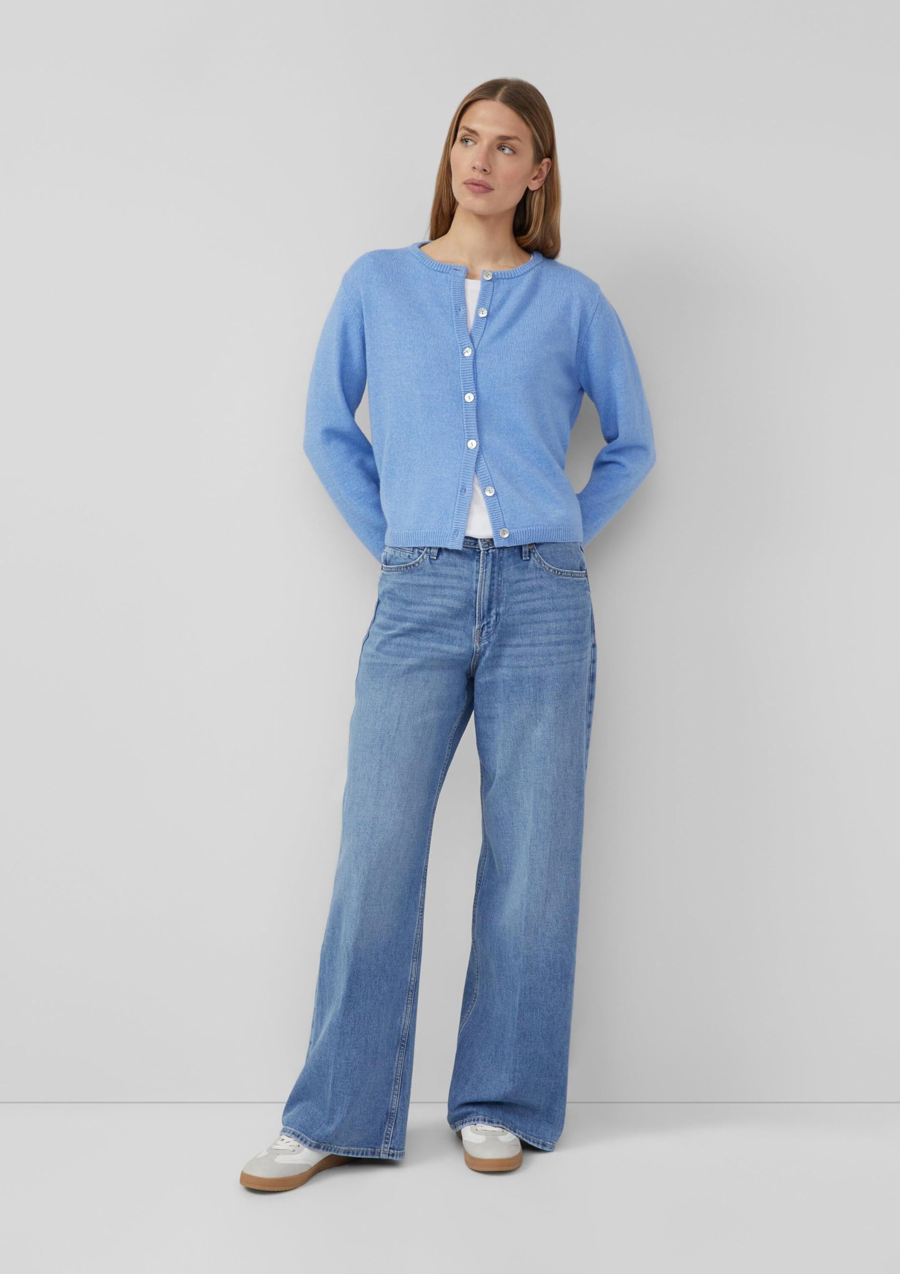 s.Oliver Junior Suri High Rise Jeans Wide Fit blau