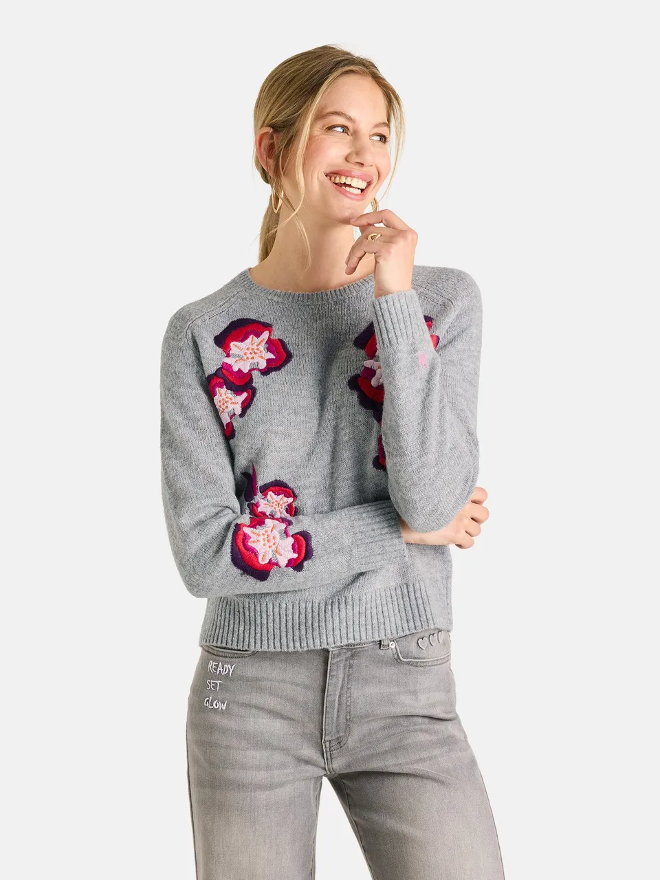 Lieblingsstück NestaL Pullover silver mel mit Alpaka
