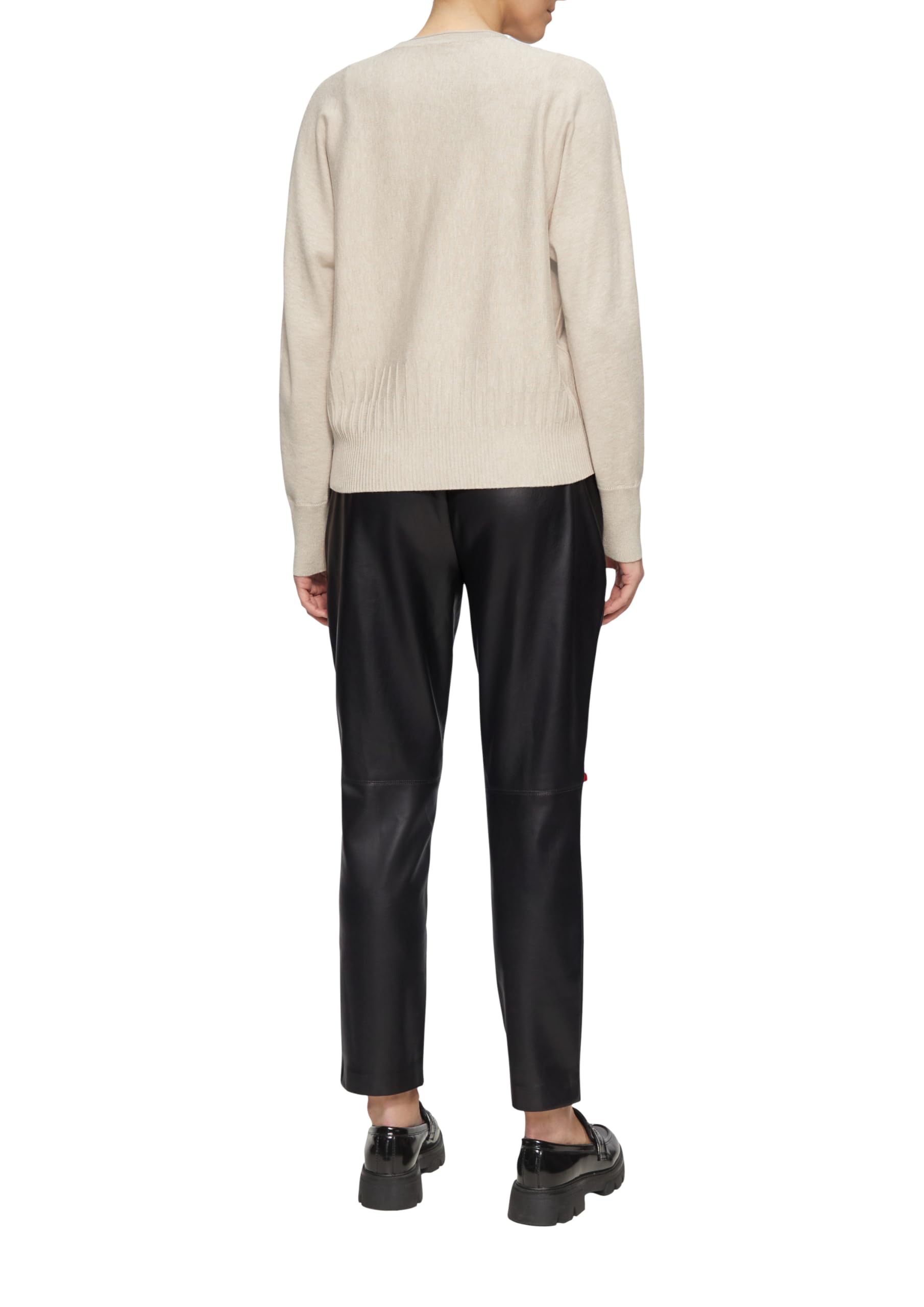 s.Oliver RED LABEL Cigarette Pants Kunstleder Größe 44 Gürtel