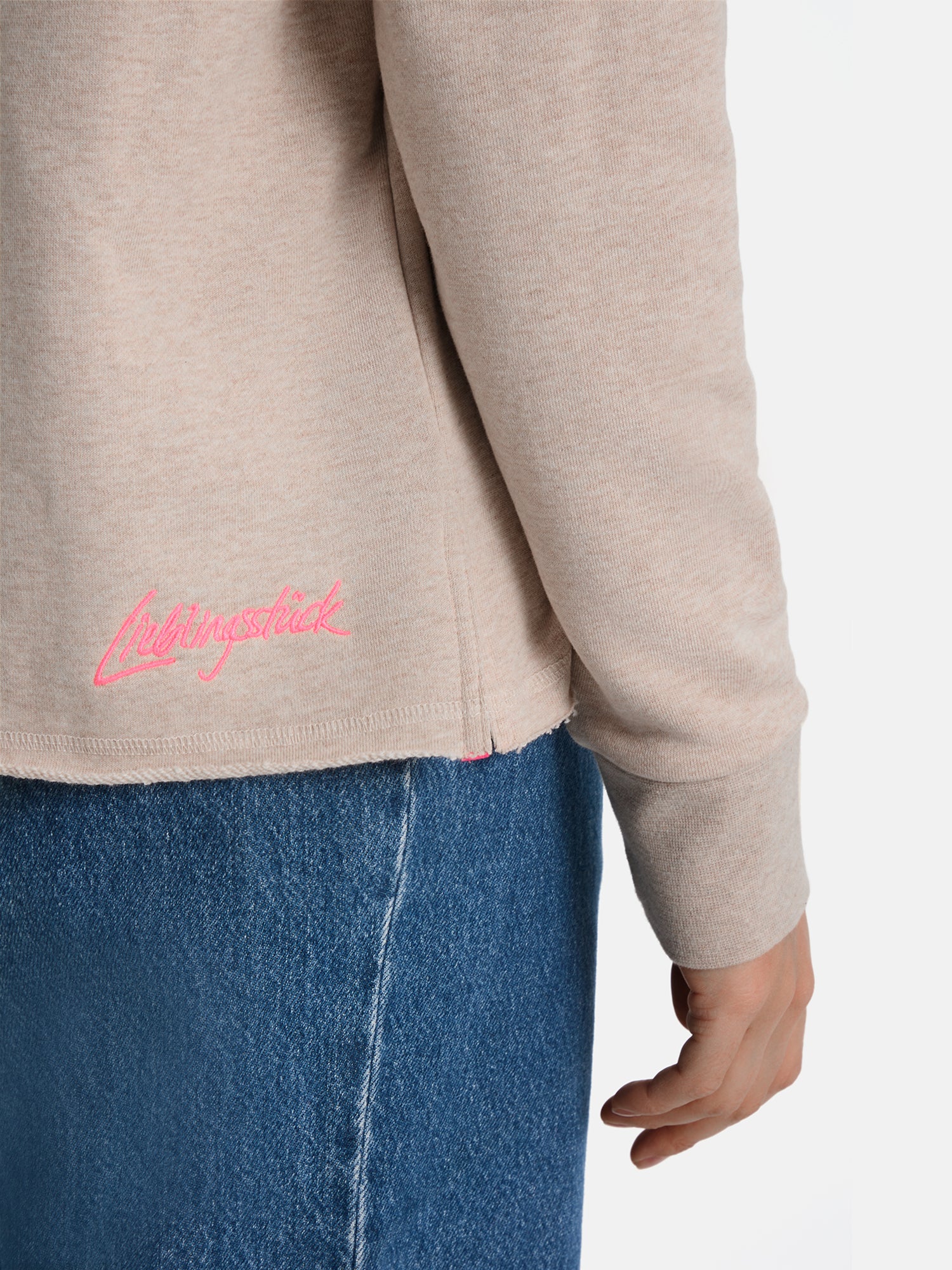 Lieblingsstück IzzyL Hoodie beige melange Baumwollmix