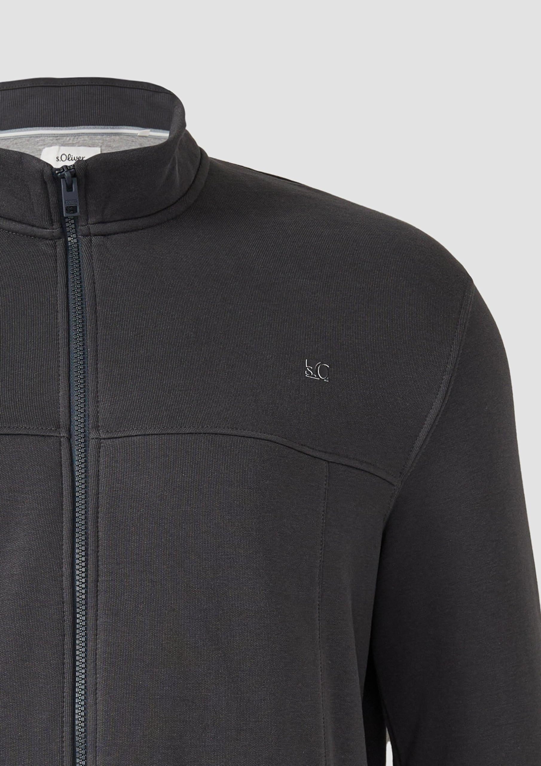 s.Oliver RED LABEL Sweatjacke Stehkragen navy XXL