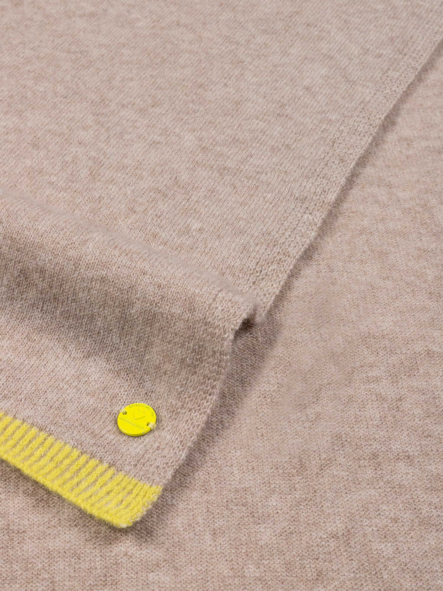 Lieblingsstück Sweet Heart Wollschal beige mit Kaschmir