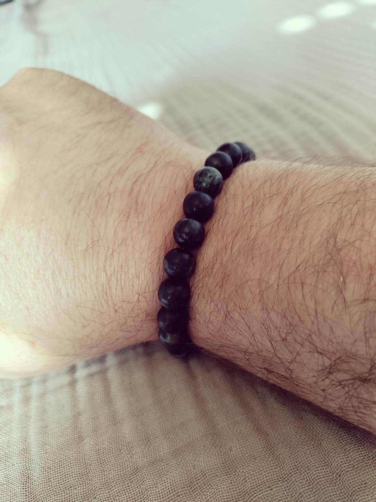 s.Oliver RED LABEL Beads Armband grau/blau Herren