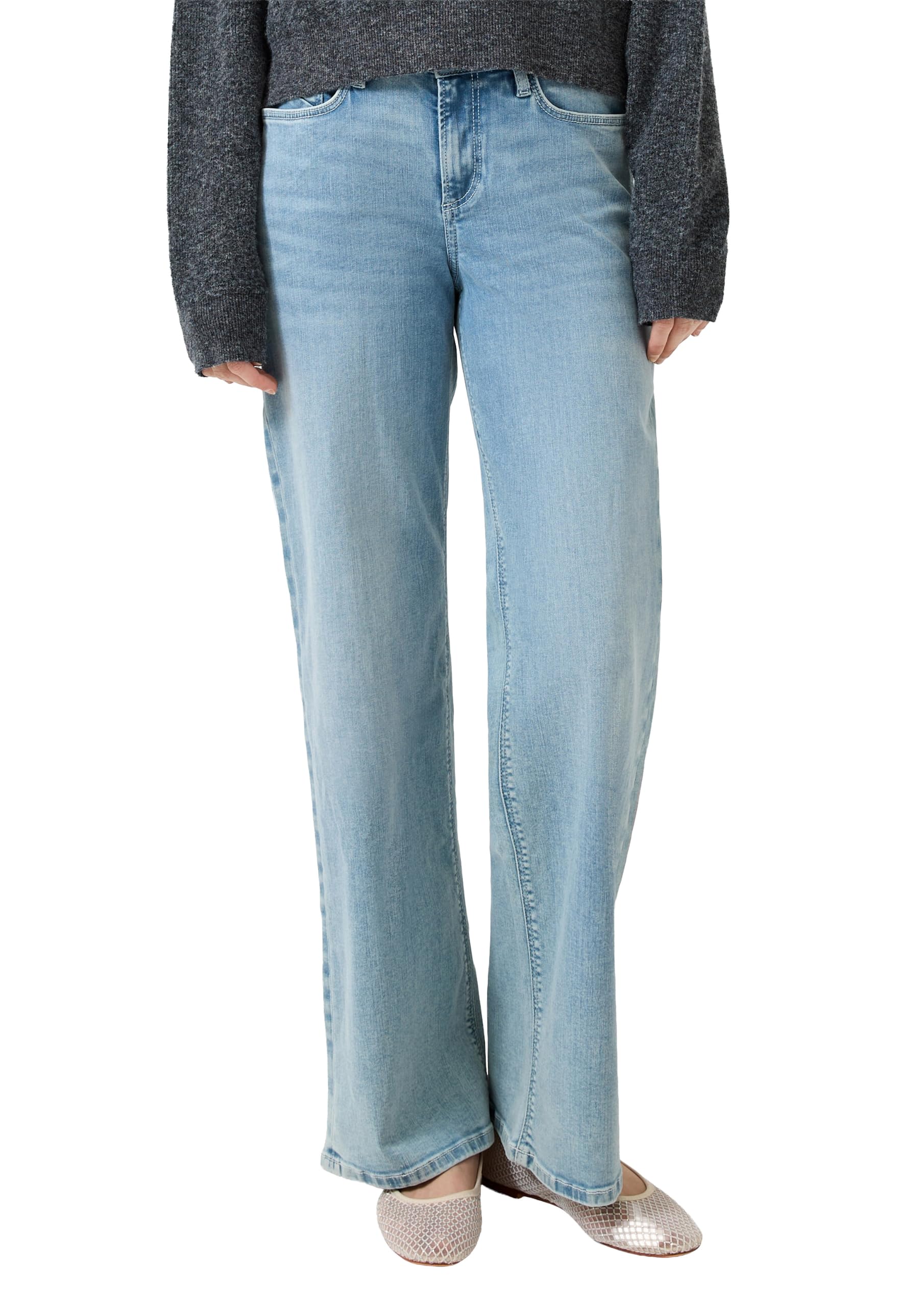 s.Oliver QS 2163062 Jeans-Hose Loose-Fit gestreift