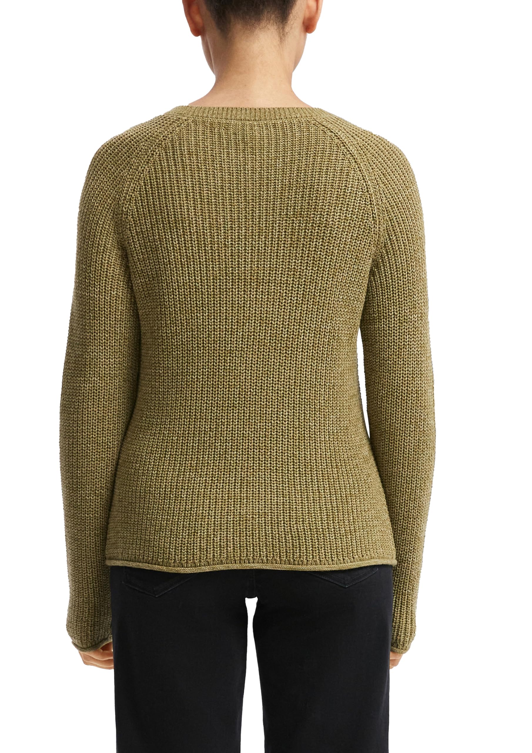 s.Oliver QS Strickpullover Raglanärmel Größe M meliert Baumwolle