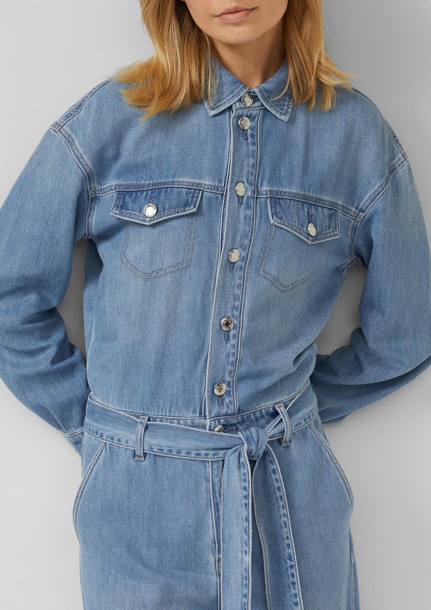 s.Oliver RED LABEL Denim-Overall mit Gürtel Gr 40