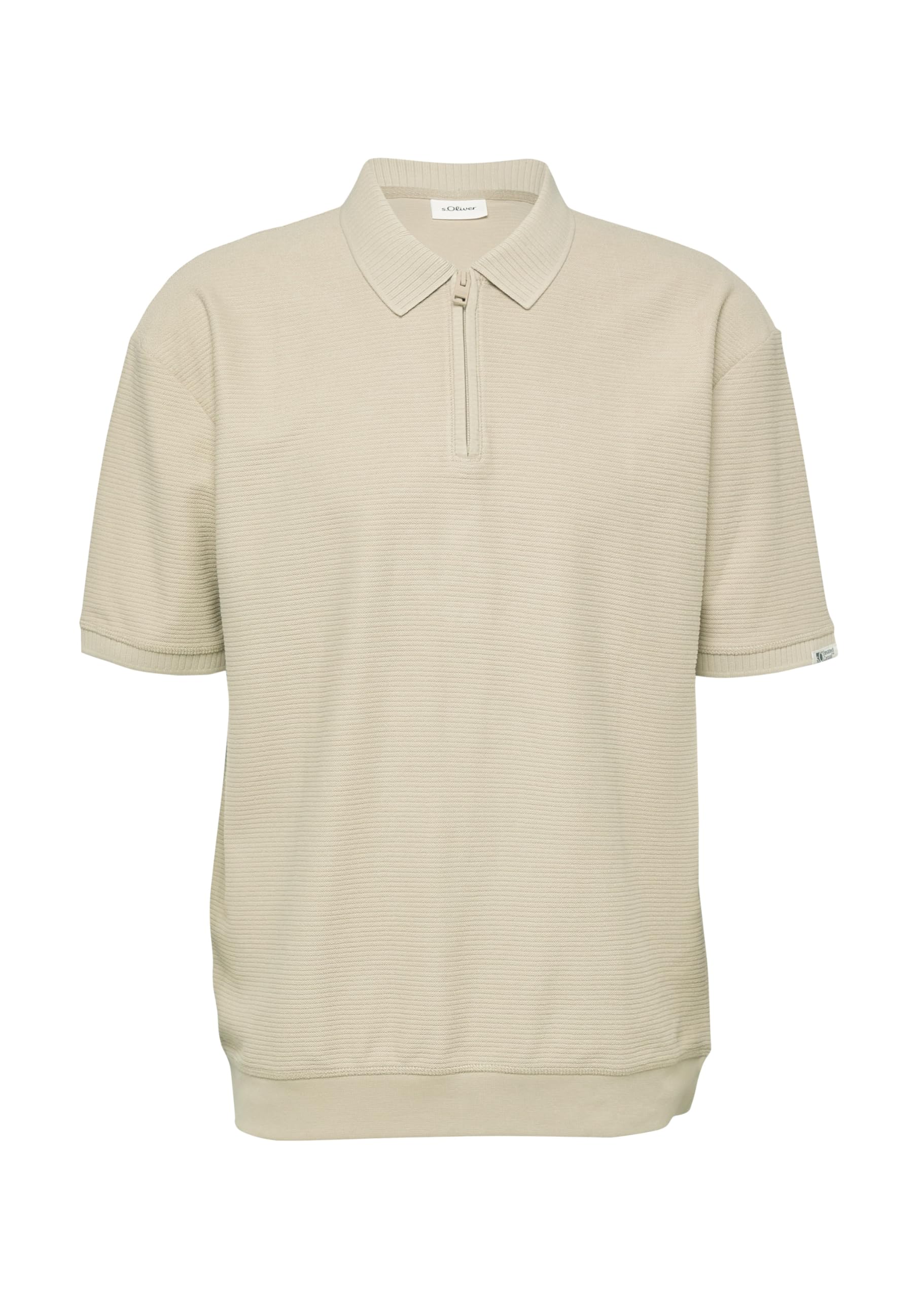 s.Oliver Modern Fit Poloshirt Reissverschluss Braun