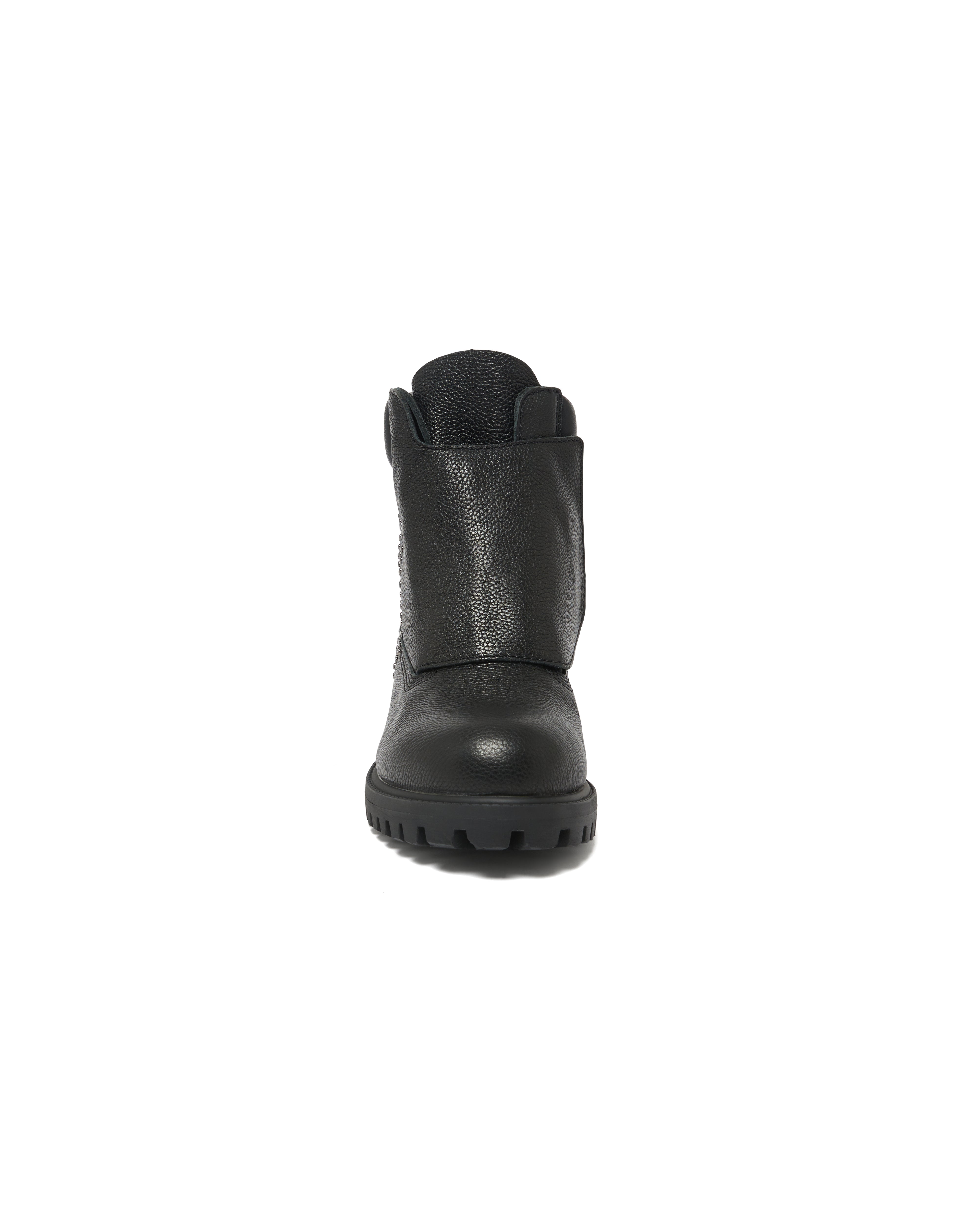 Mowalola Reign Boot Black Bullet Stiefel schwarz Leder