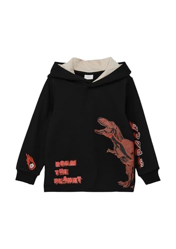 s.Oliver RED LABEL Kapuzenpulli Frontprint 92-98 schwarz