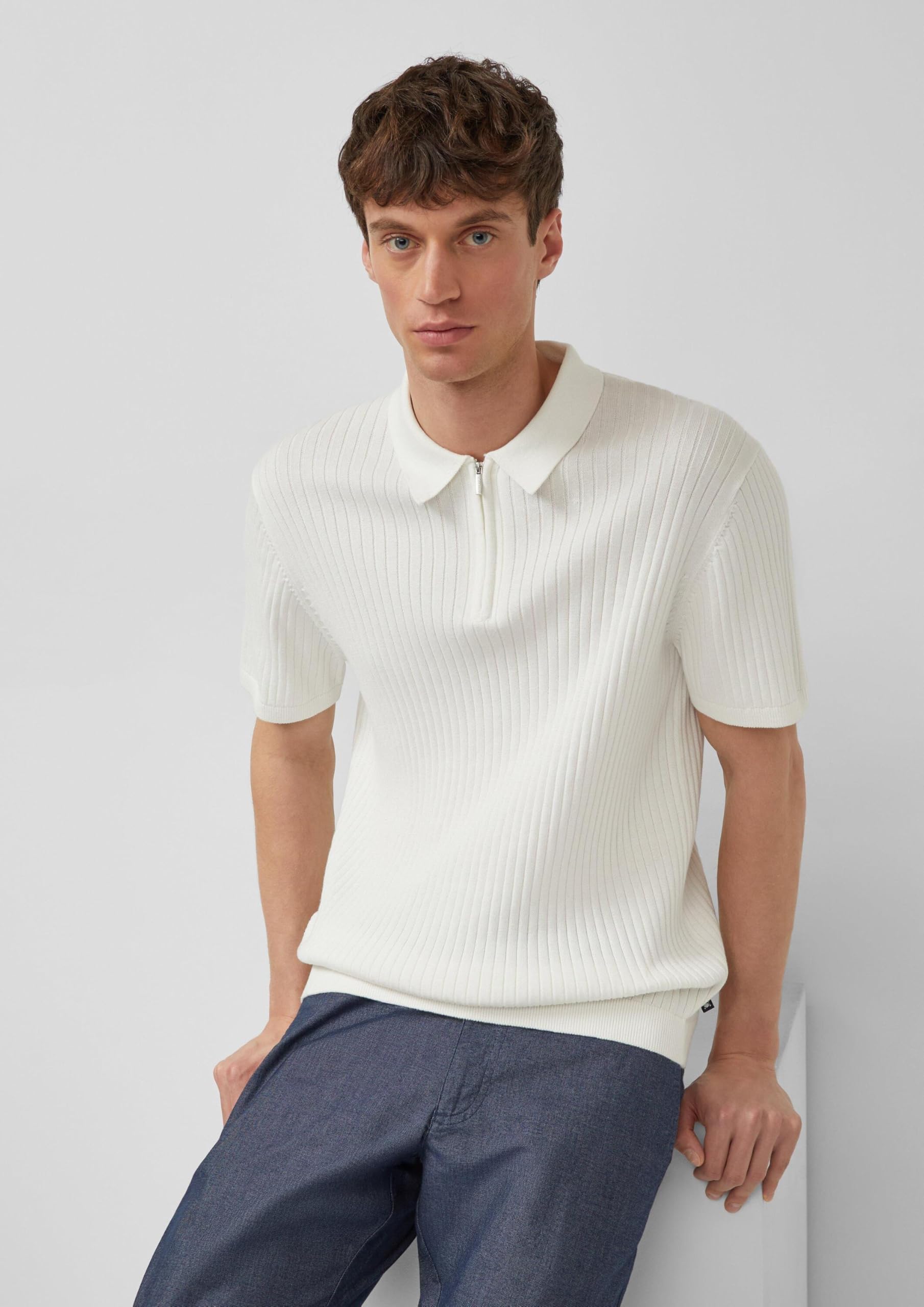 s.Oliver RED LABEL 2178311 Pullover Kurzarm XL creme