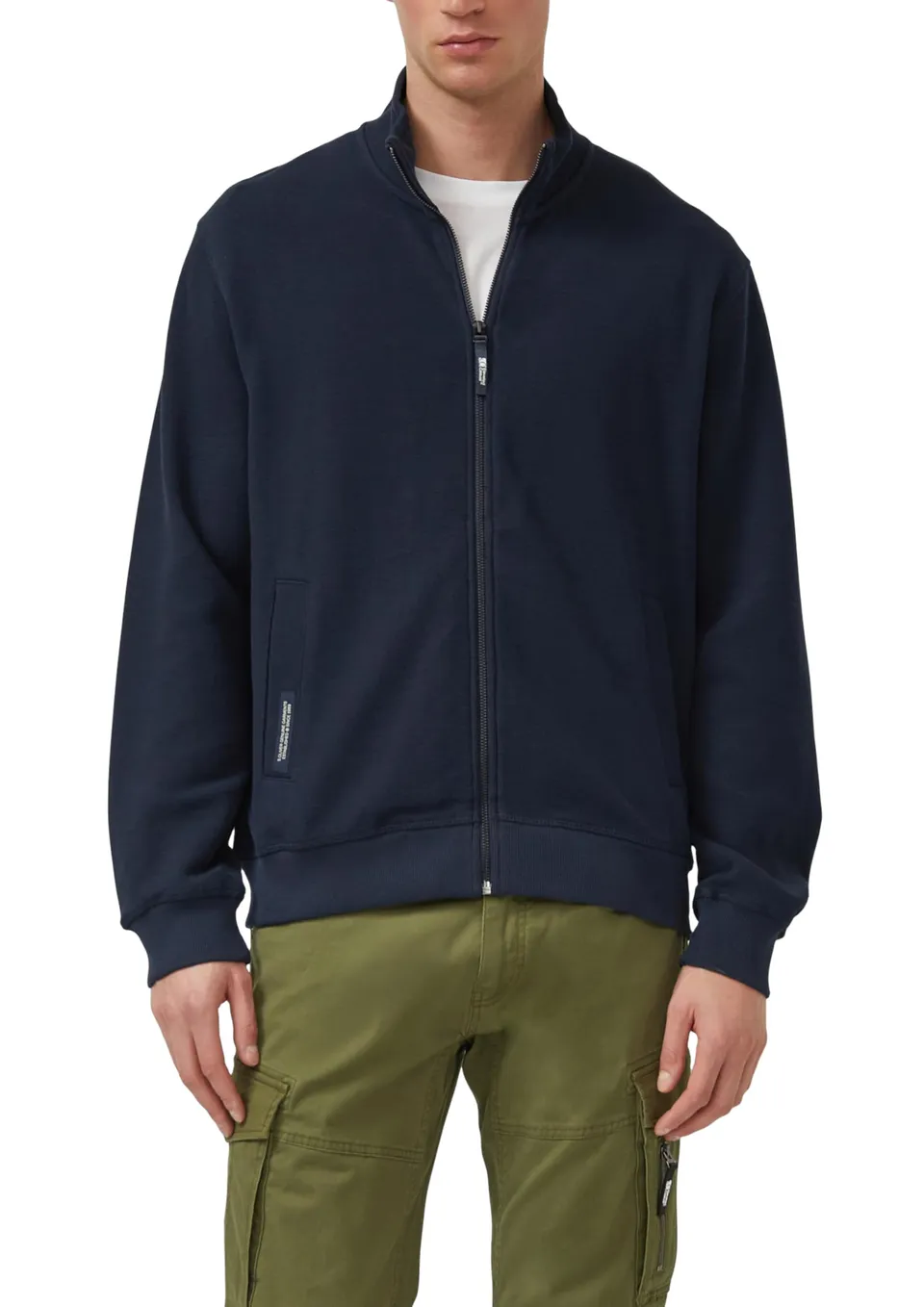 s.Oliver Red Label Sweatshirt-Jacke Stehkragen L strukturiert