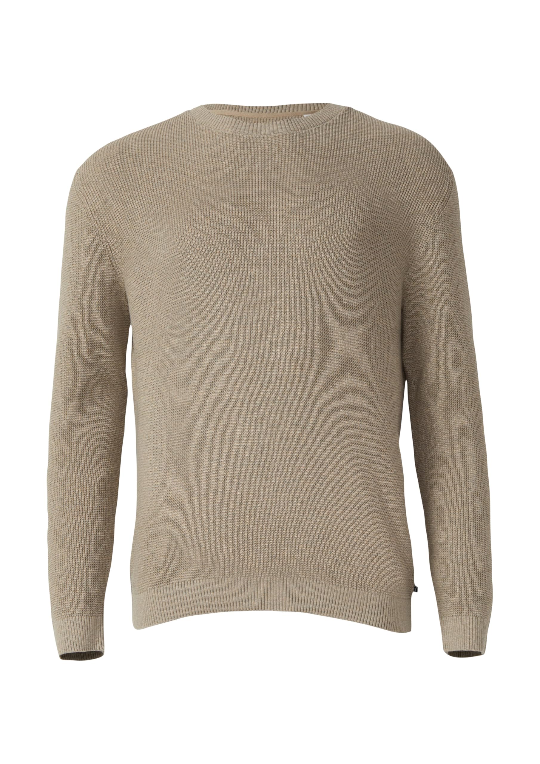 s.Oliver RED LABEL Strickpullover Crew Neck Struktur beige