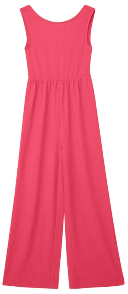 s.Oliver Junior Jumpsuit Korallrot Cut-out strukturiert