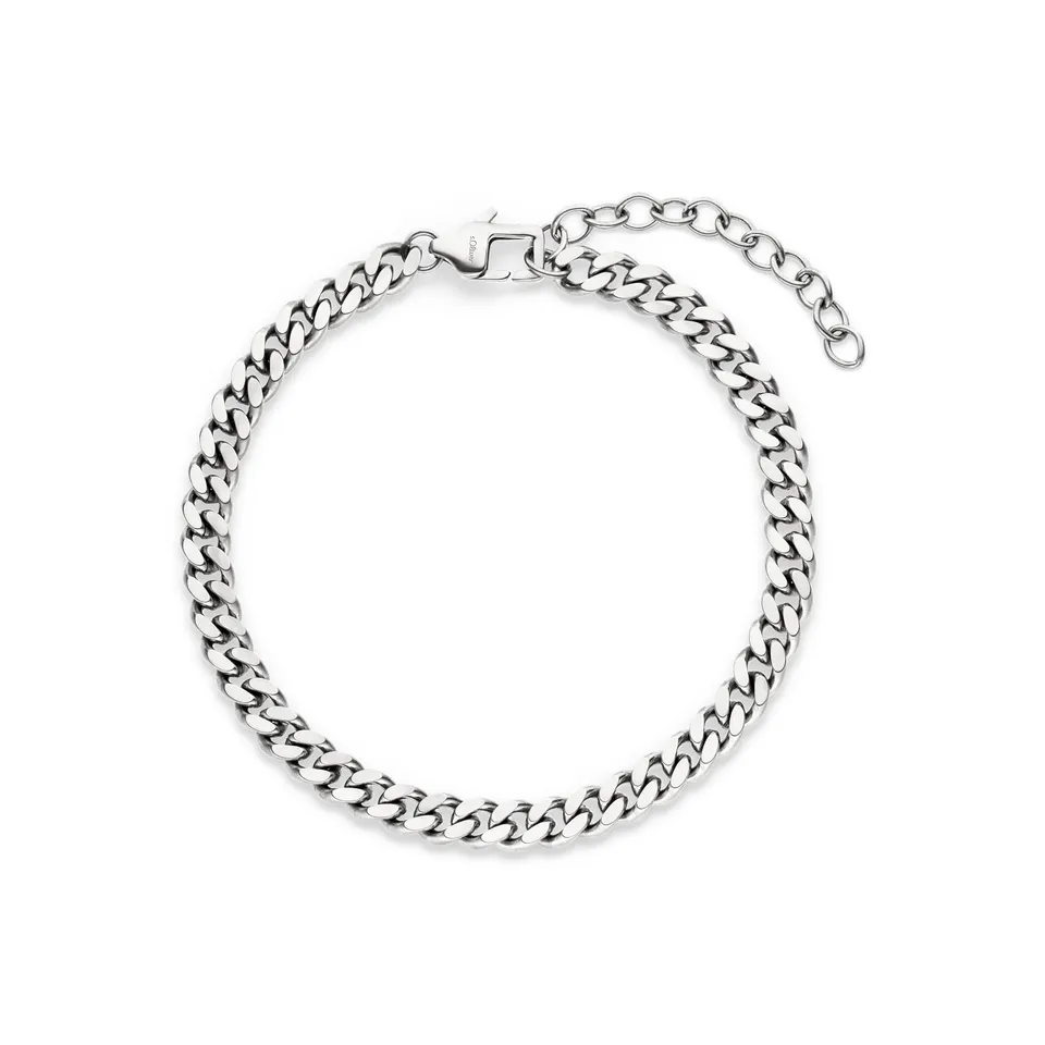 s.Oliver Basic Herren Schmuck Set Silber Edelstahl