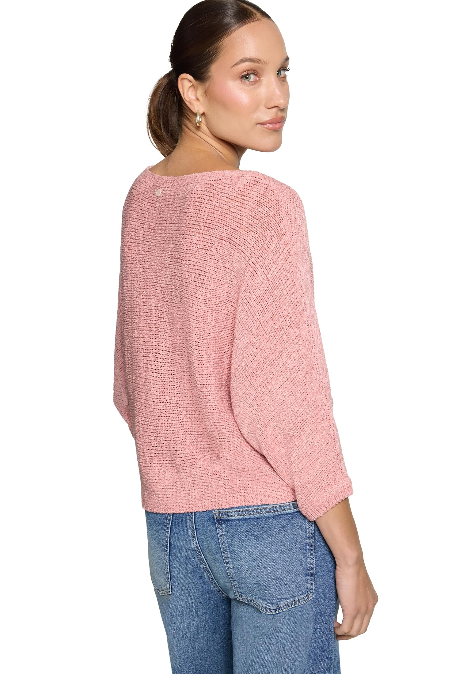 zero Grobstrick-Pullover Fledermaus Pullover L weit
