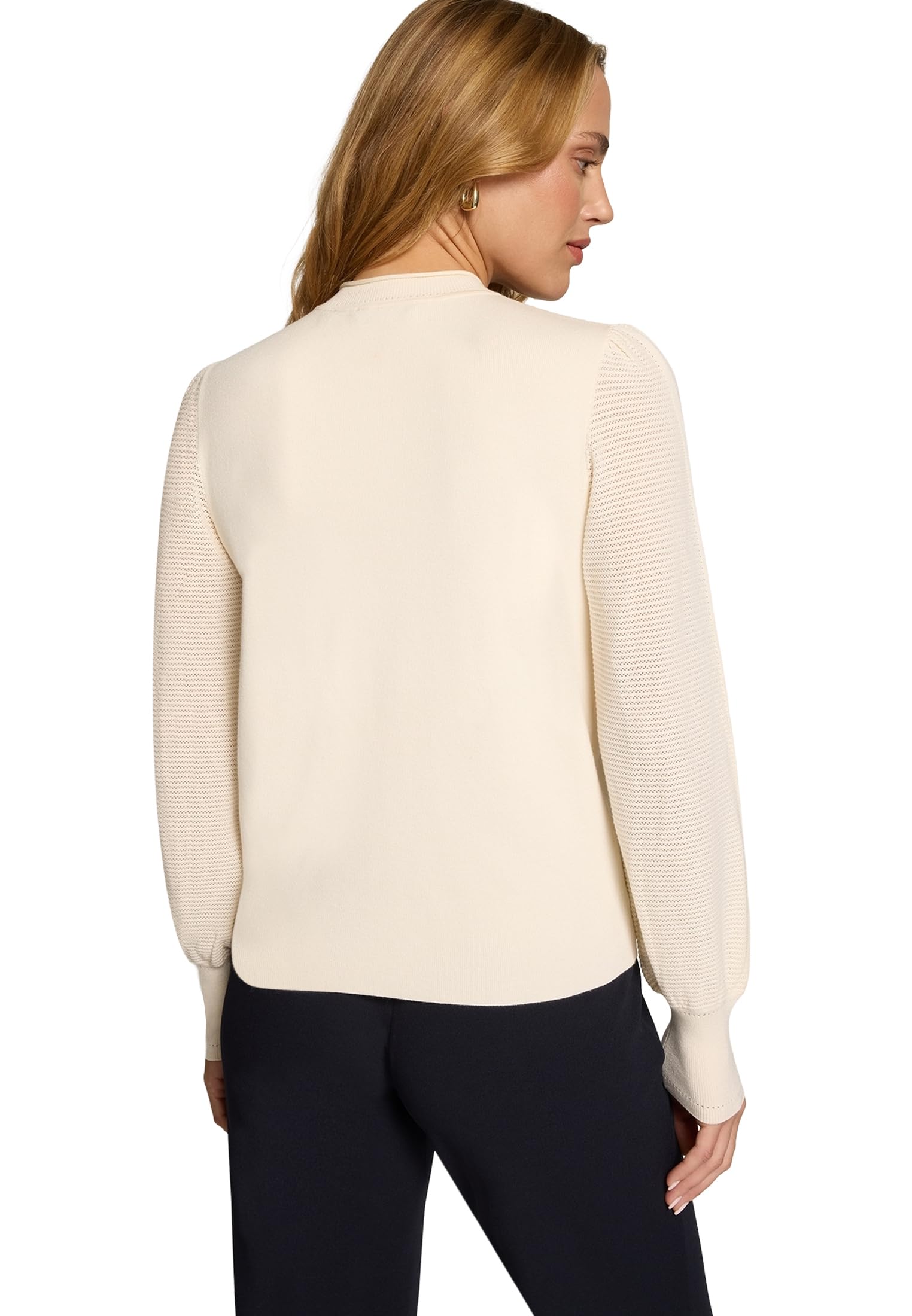 zero Pullover hoher Kragen Damen Eggnog Gr.40