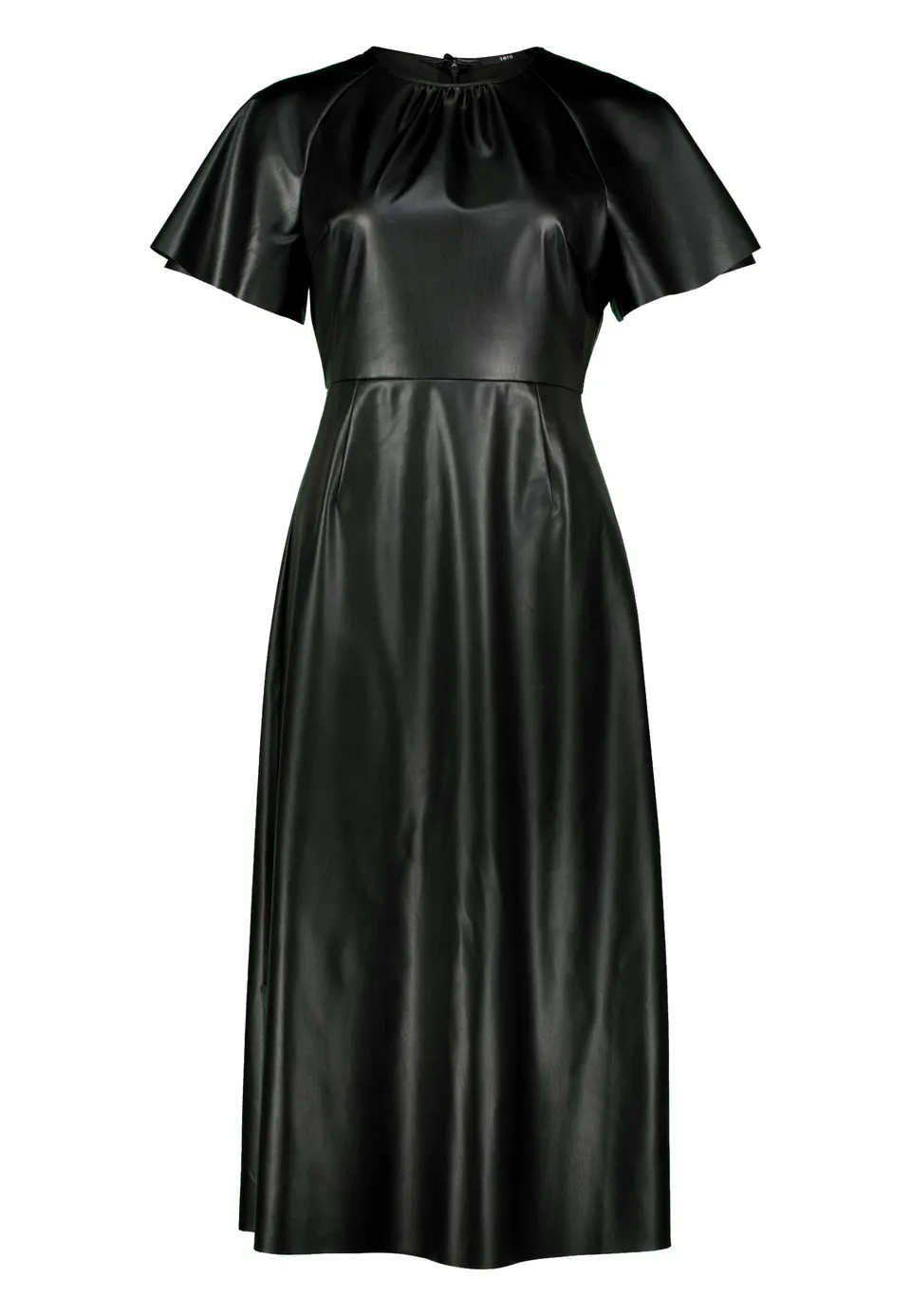 zero Midikleid Lederoptik Gr. 40 Black Beauty Abend