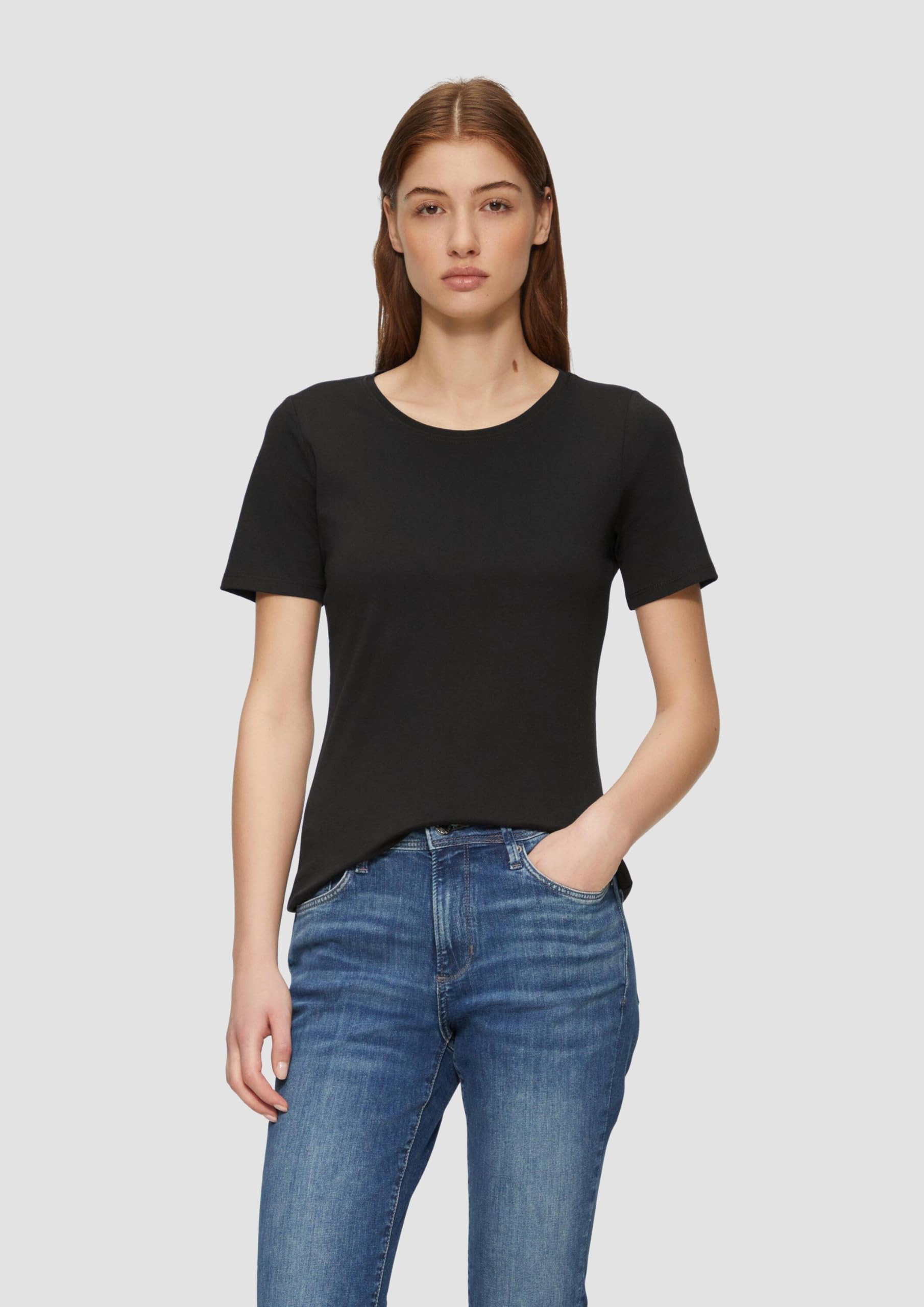 s.Oliver T-Shirt Interlockjersey Slim Fit Rundhals uni