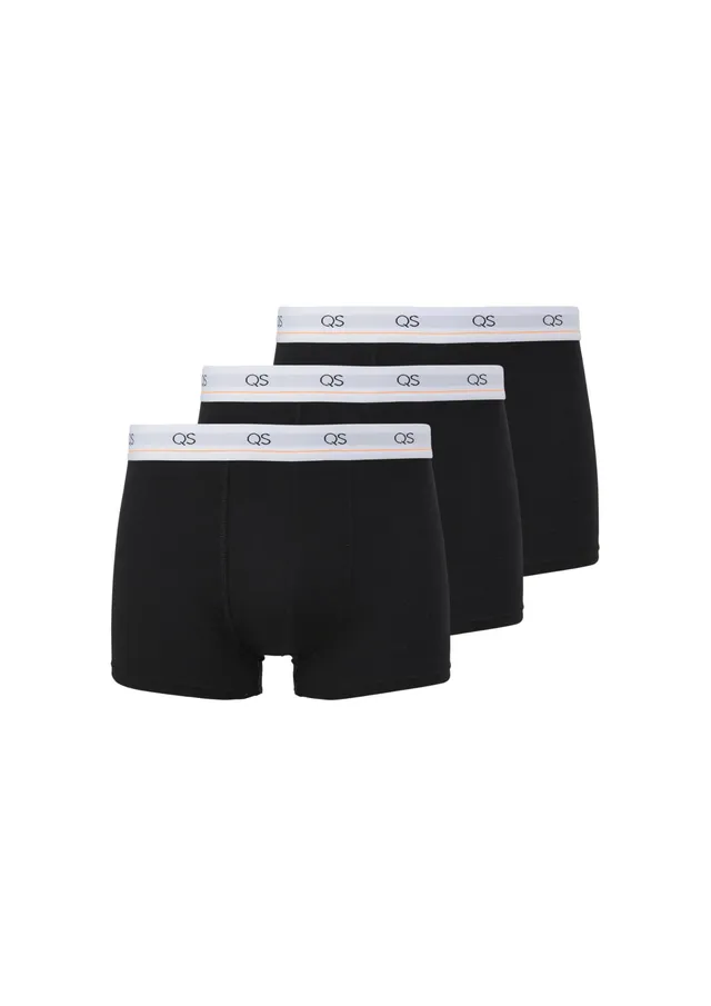 QS by s.Oliver Boxershorts 3er-Pack Baumwollmix grau