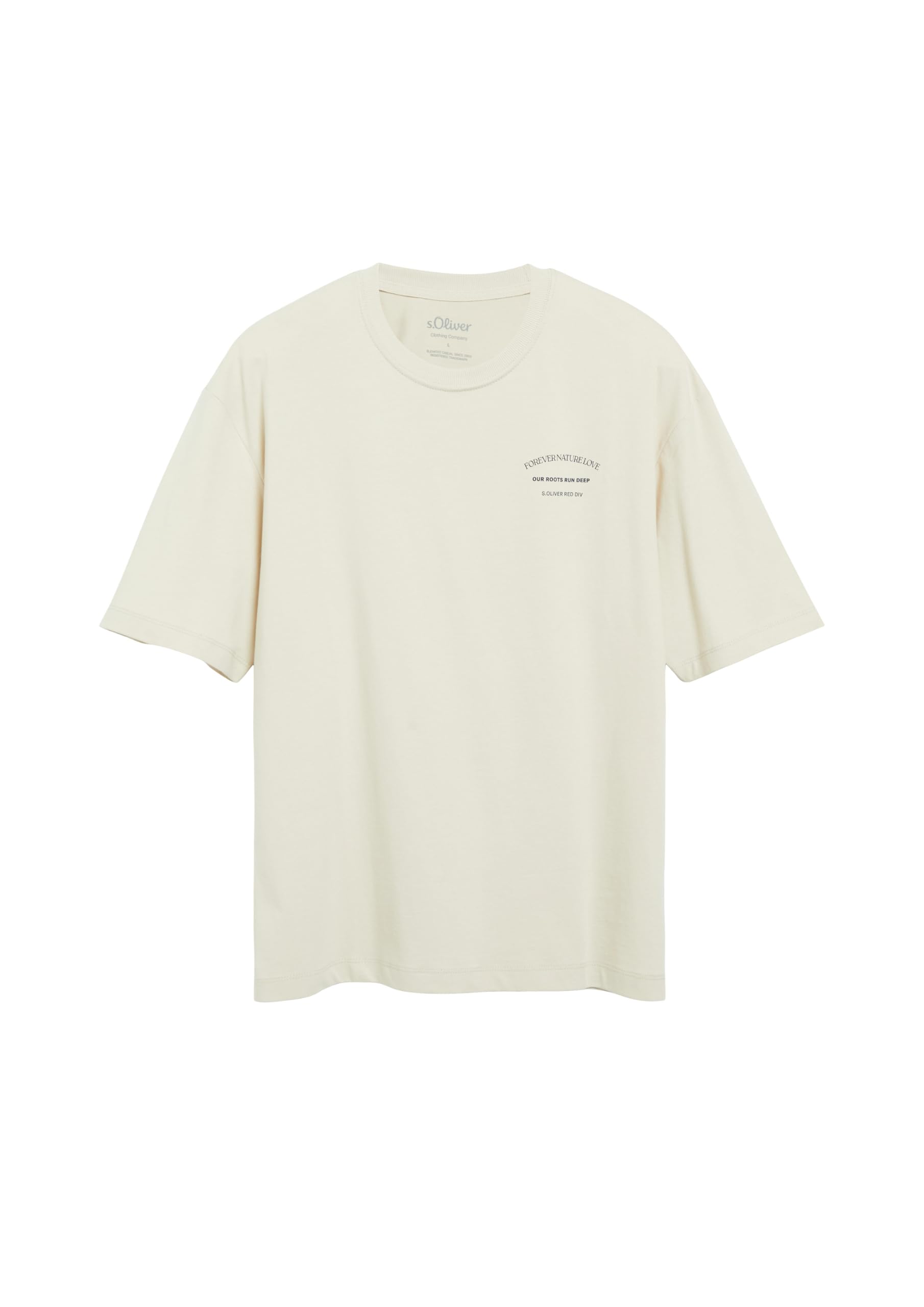 s.Oliver Junior Print T-Shirt Beige Modern Fit
