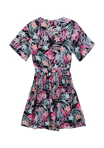 s.Oliver Junior Viskose-Kleid Knoten Gr. 158 Alloverprint