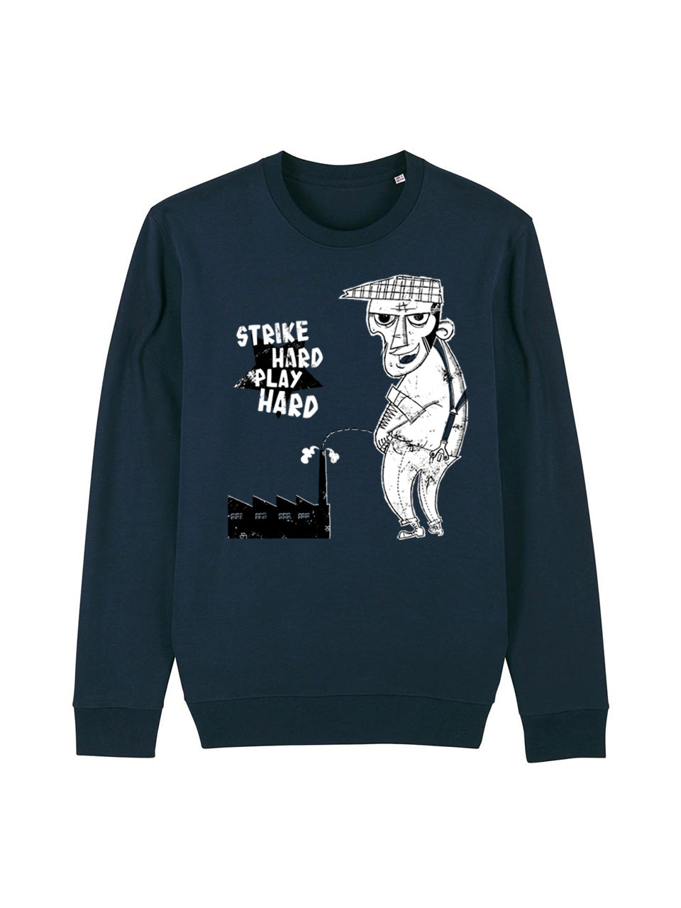 dna merch Strike Hard Play Hard Rundhalspullover