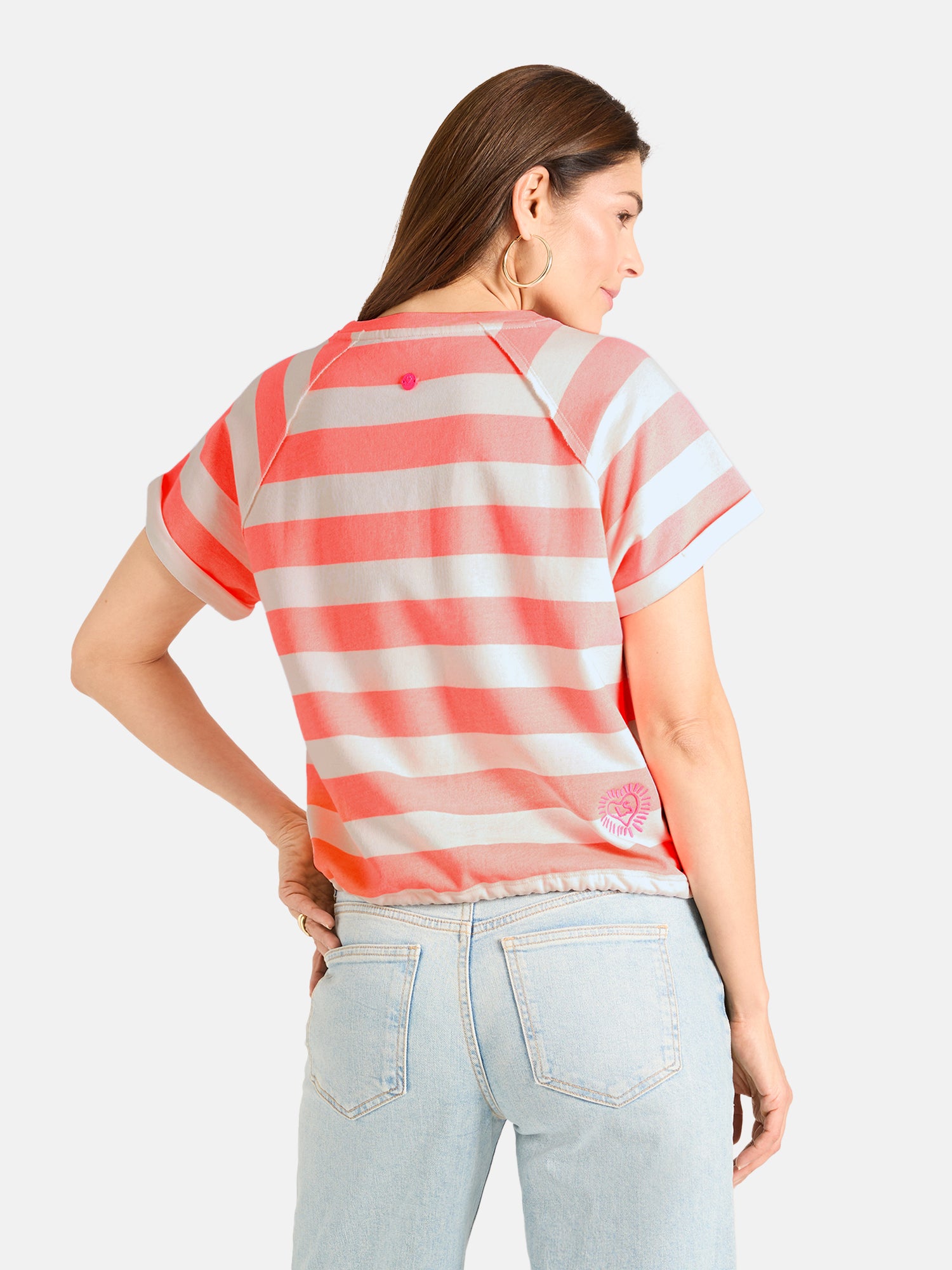 Lieblingsstück SallyL Shirt sunset gestreift Kurzarm