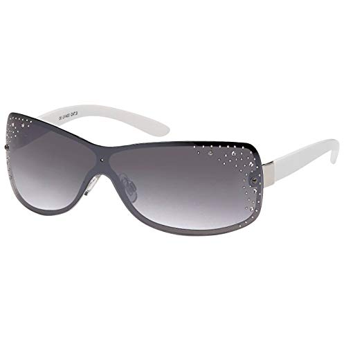 BEZLIT A0553 Sonnenbrille Damen weiß mit Strass