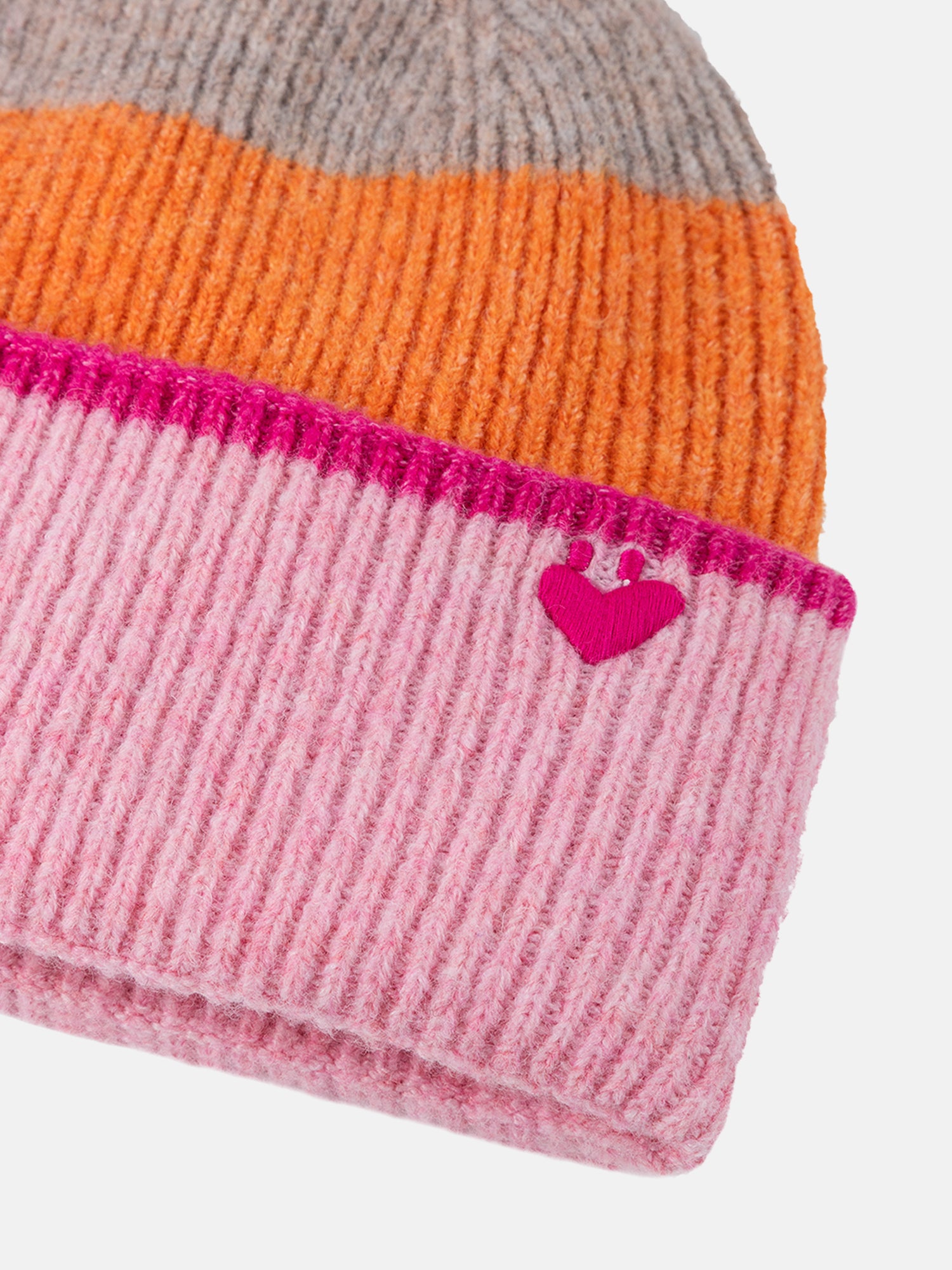 Lieblingsstück ValenaL Mütze beige Streifen Strick