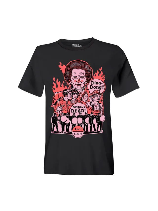dna merch Ding Dong Maggie Thatcher T-Shirt schwarz