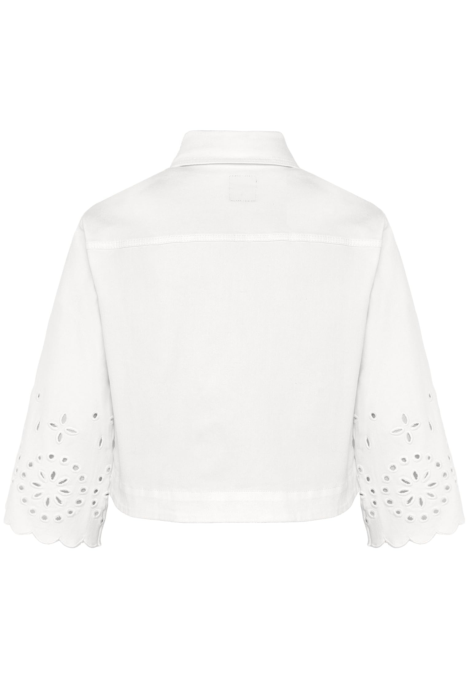 zero Blazer-Jacke mit Lochmuster Gr.40 Patch Cream