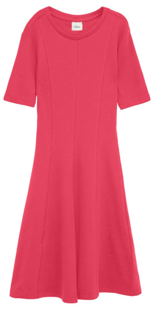 s.Oliver RED LABEL Rippkleid kurzarm Navy