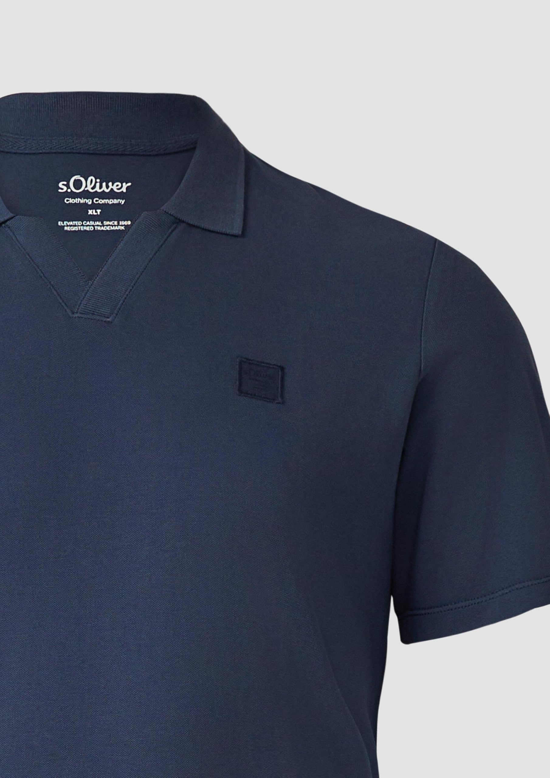 s.Oliver Junior Poloshirt Baumwoll-Piqué navy