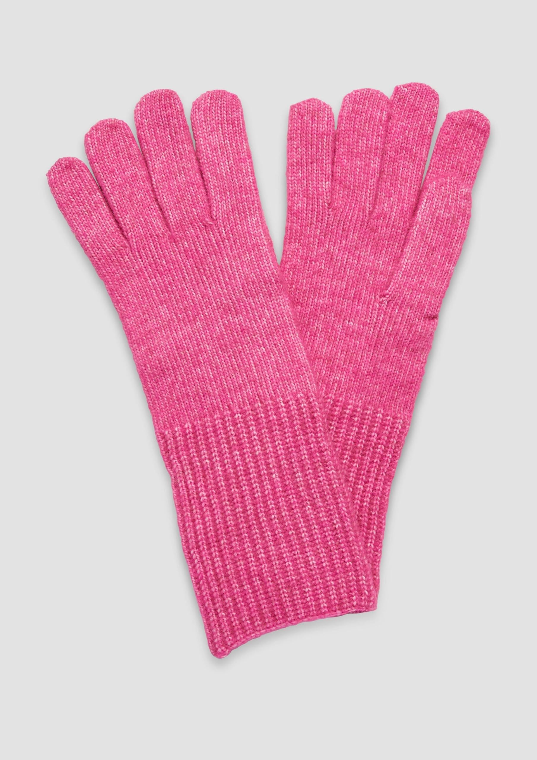 s.Oliver Strickhandschuhe Wollmix Pink Strickhandschuhe