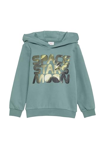 s.Oliver RED LABEL Hoodie Frontprint Türkisblau