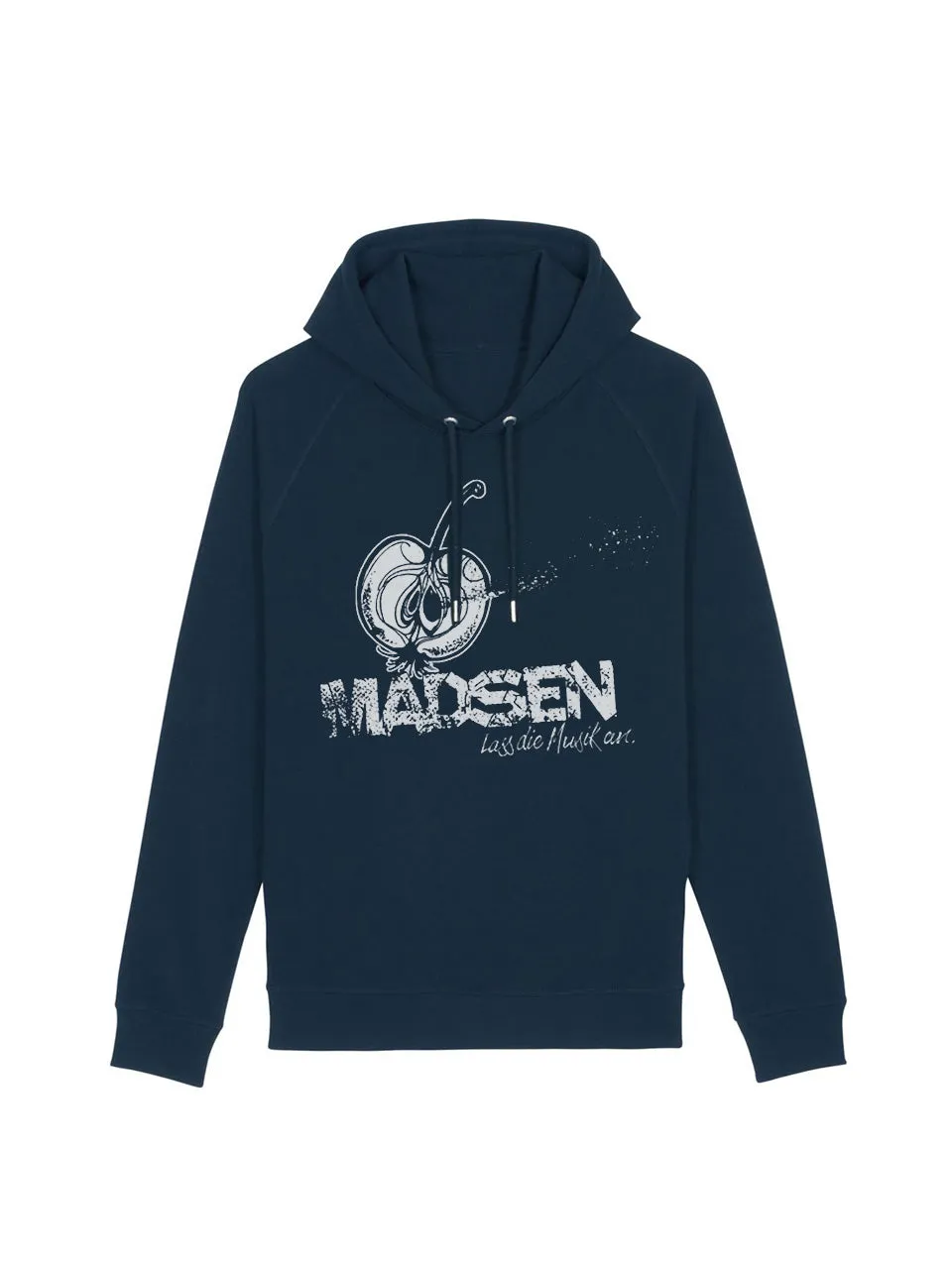 dna merch Madsen Lass Die Musik An Kapuzenpullover Burgunderrot