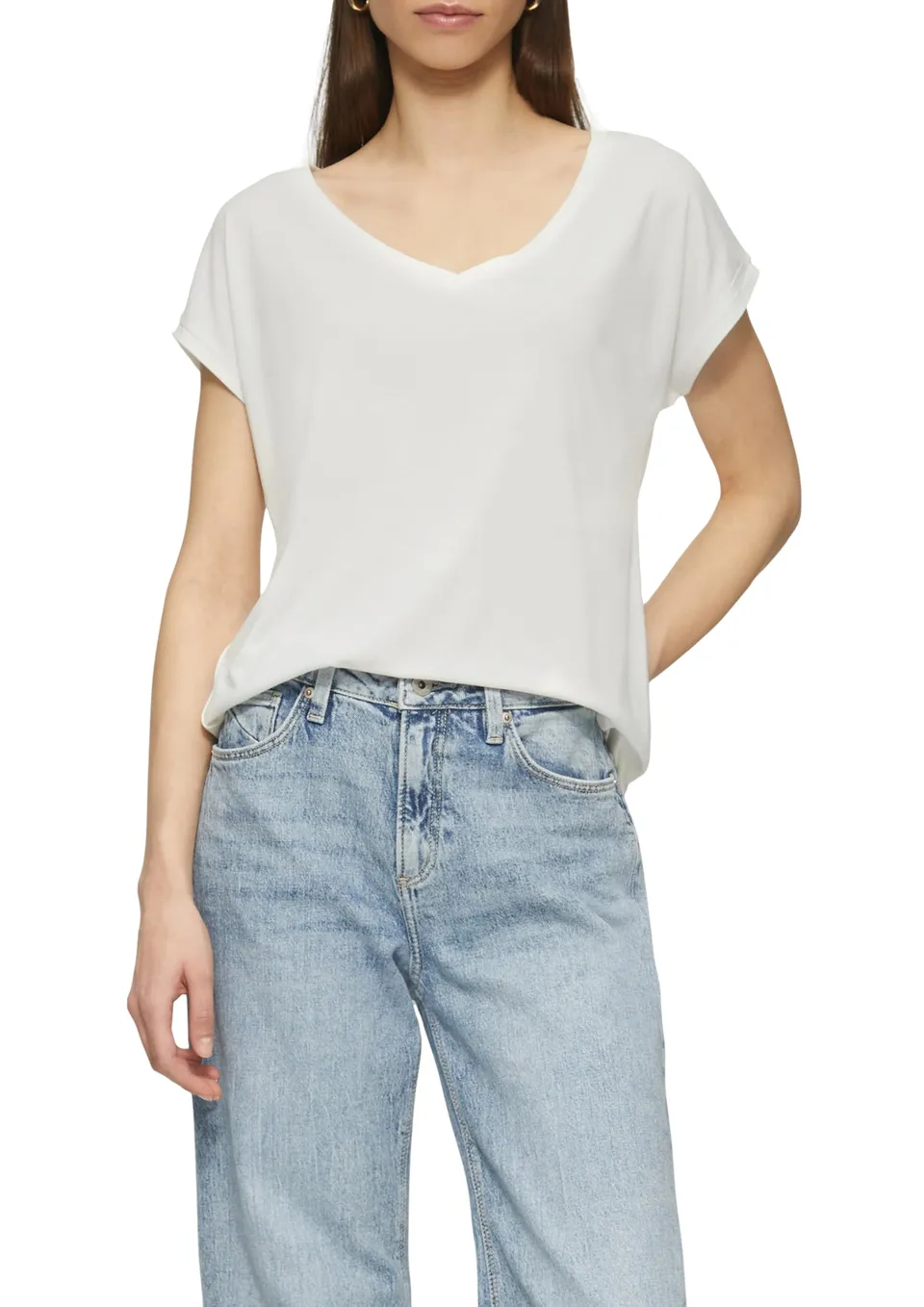 QS by s.Oliver lockeres T-Shirt Modalmix Damen weich